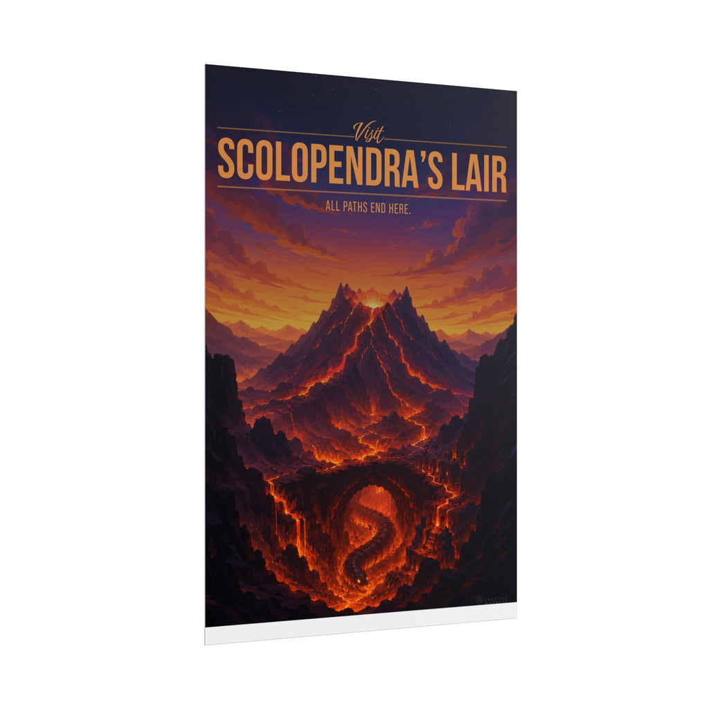 Scolopendras Lair Travel Poster