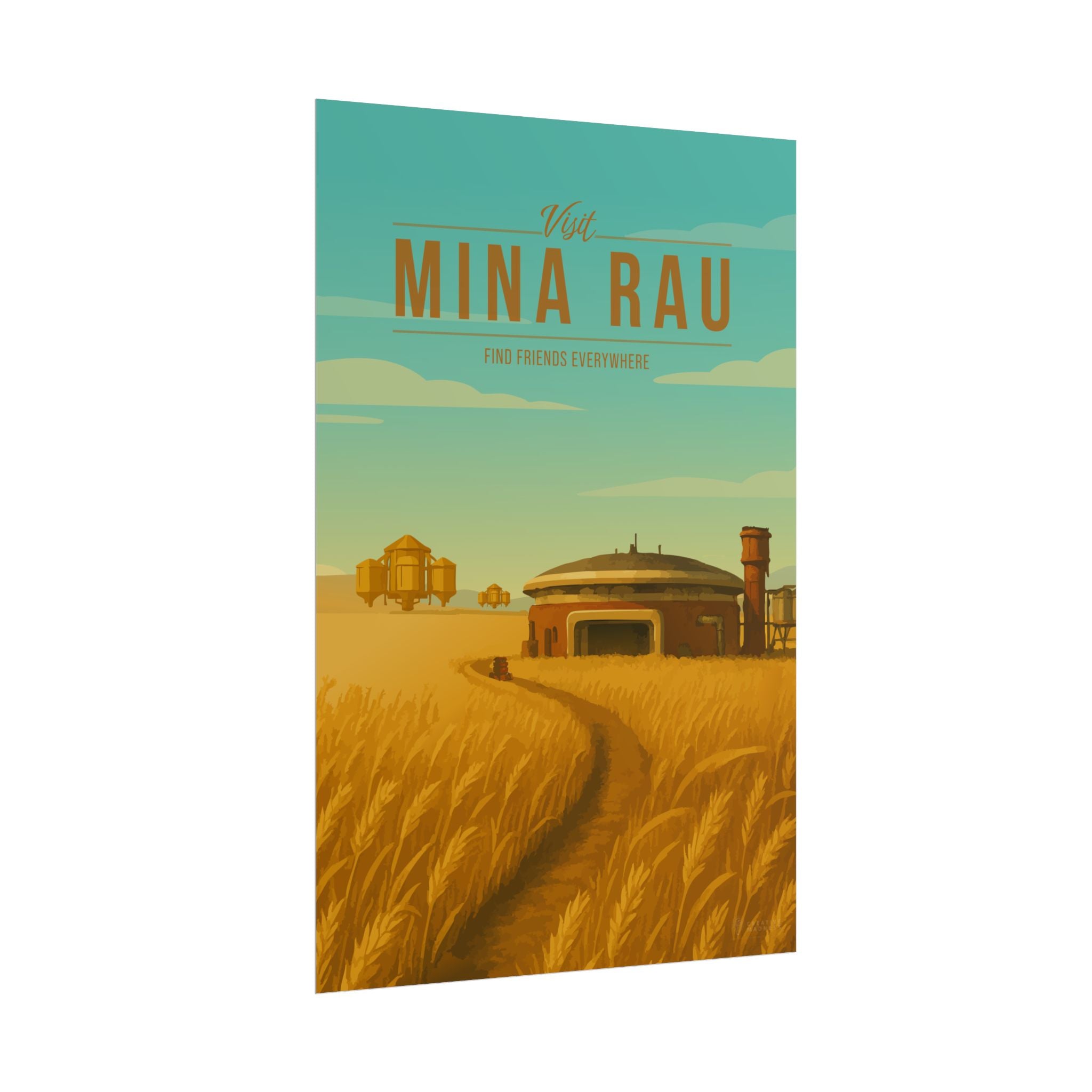Mina-Rau Travel Poster
