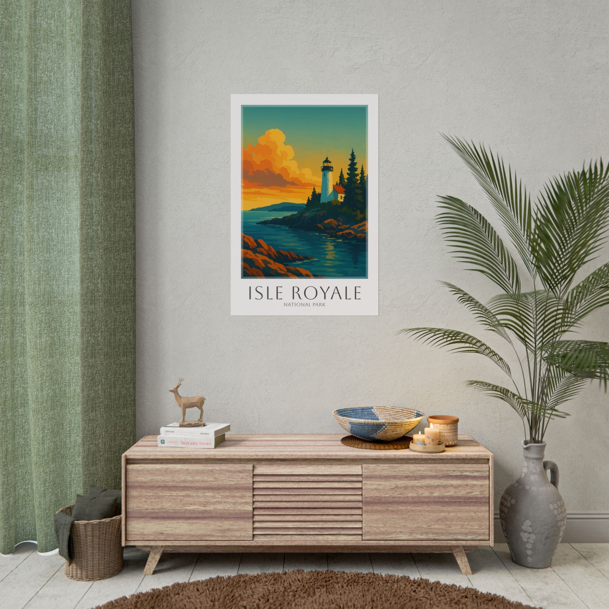ISLE ROYALE * Travel Poster * National Park Wall Art