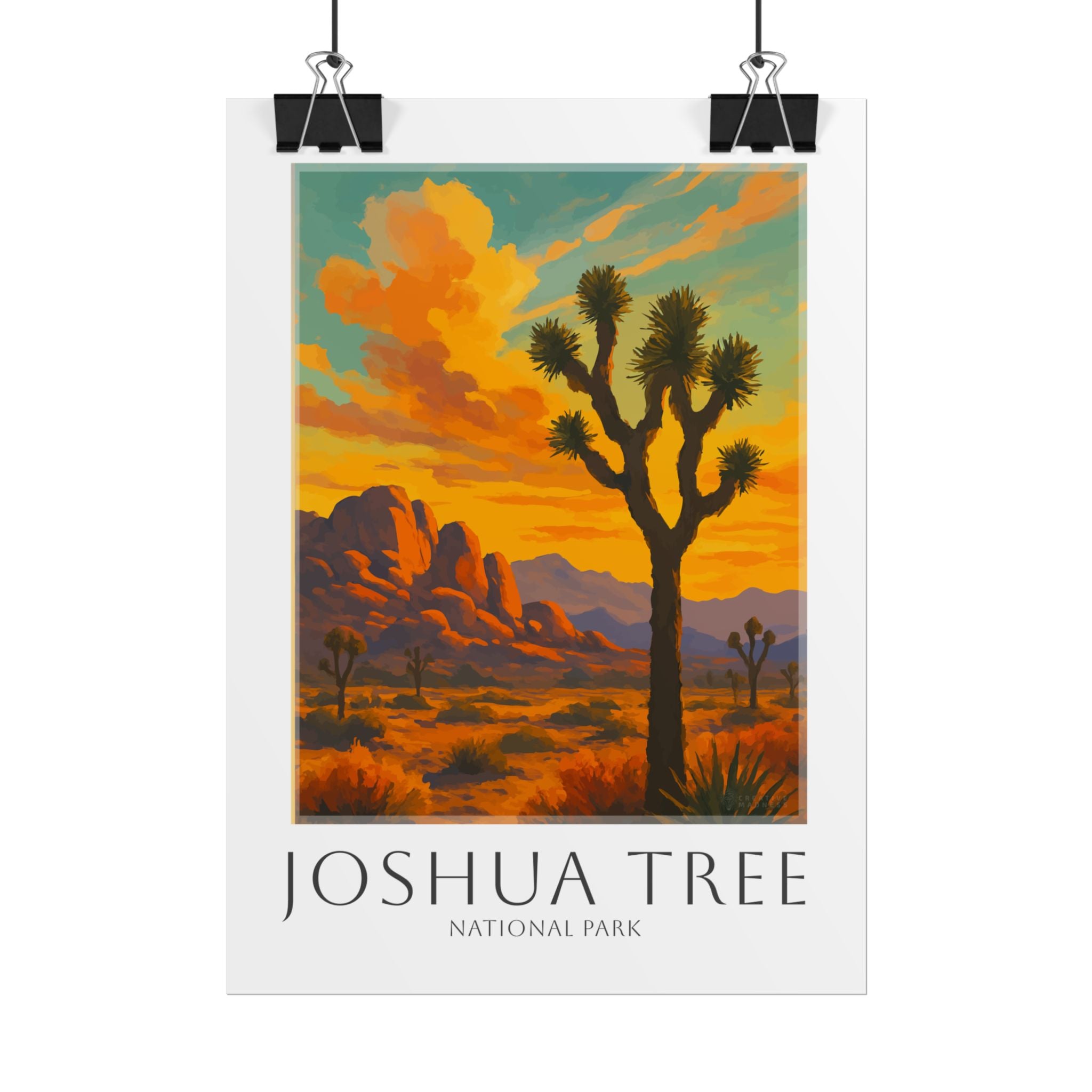 JOSHUA TREE * Travel Poster * National Park Wall Art