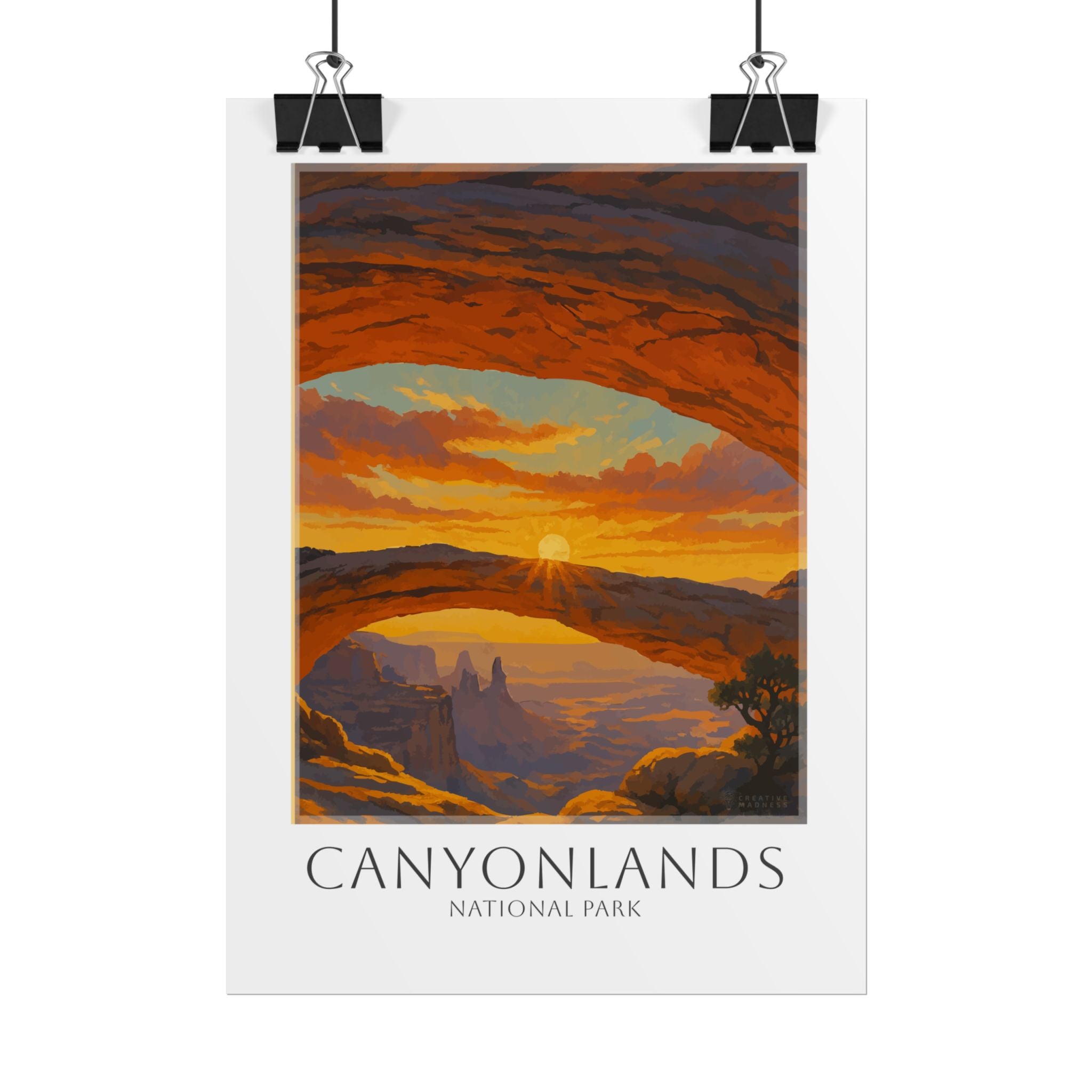 CANYONLANDS * Travel Poster * National Park Wall Art
