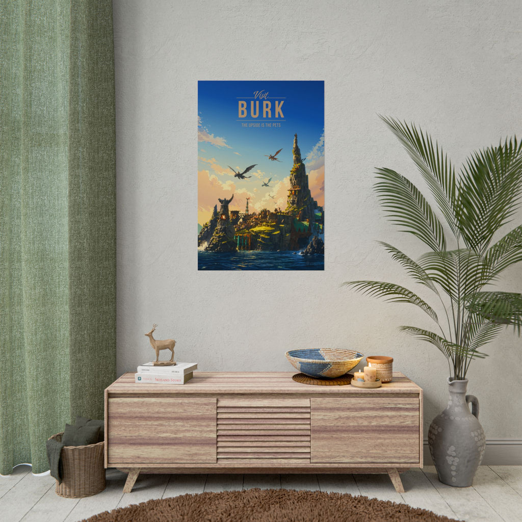 Burk Travel Poster