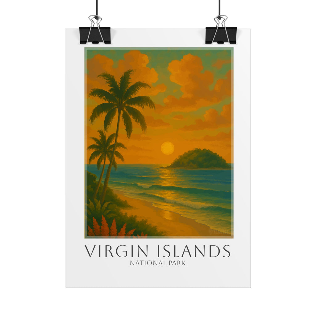 VIRGIN ISLANDS * Travel Poster * National Park Wall Art