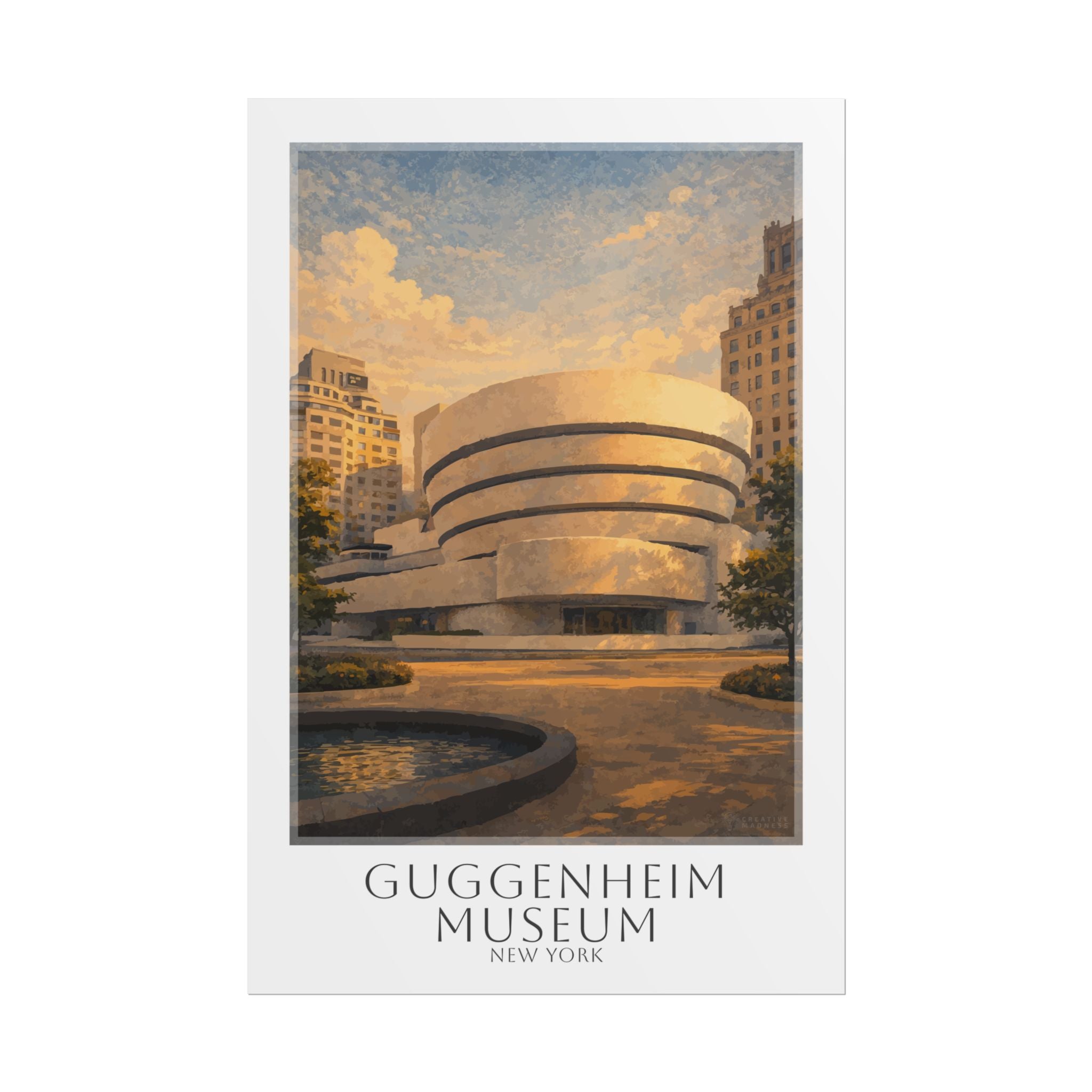 Guggenhiem Museum Travel Poster