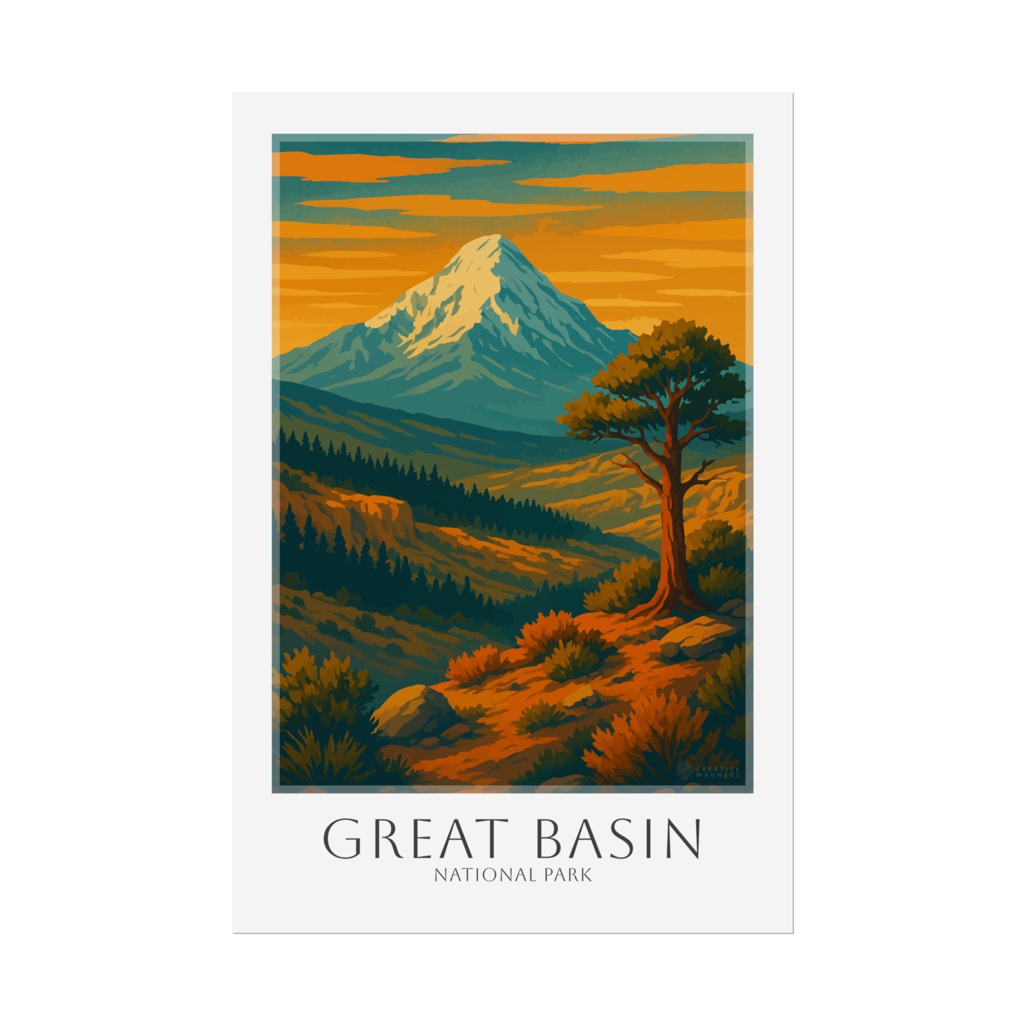 GREAT BASIN  * Travel Poster * National Park Wall Art