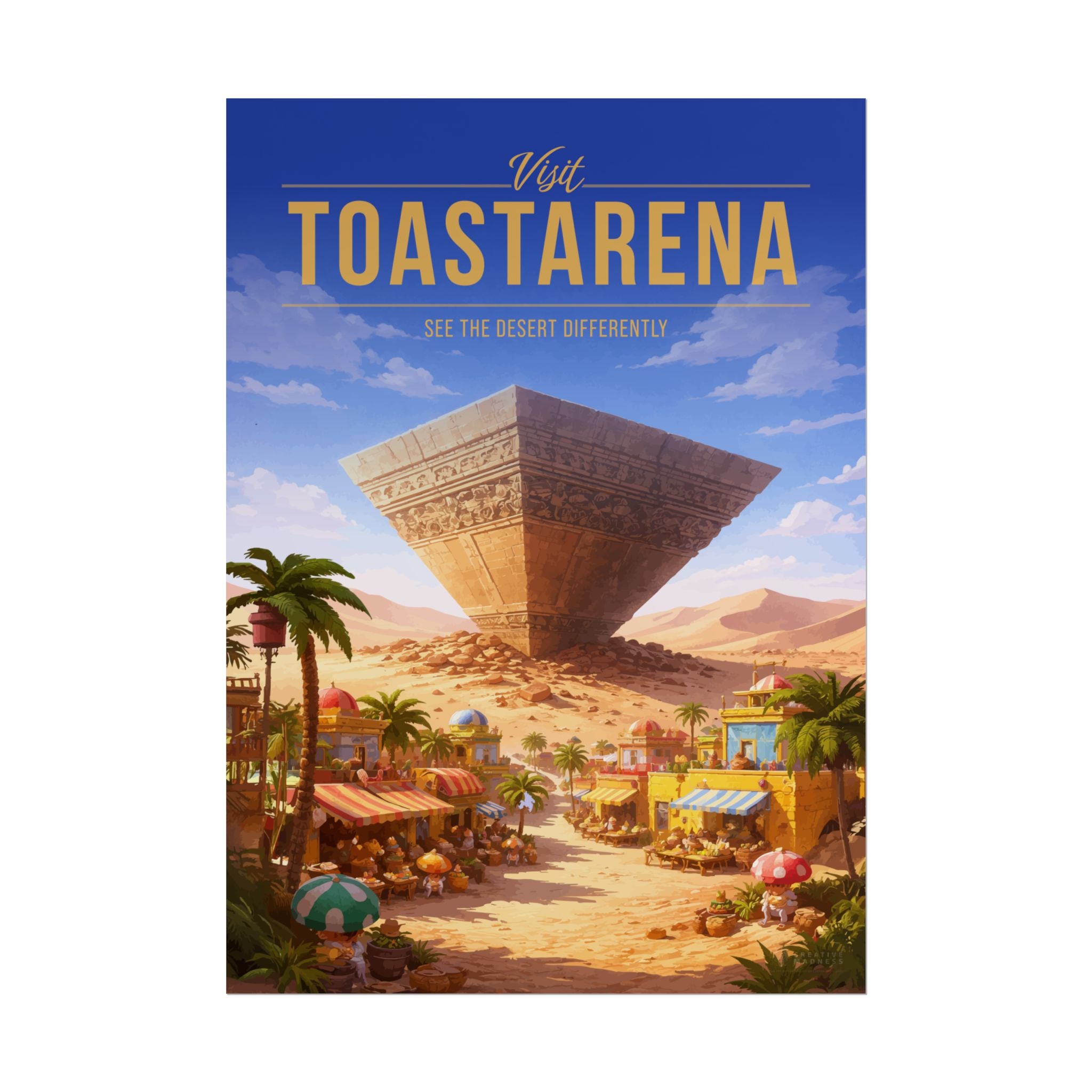 Toastarena Travel Poster