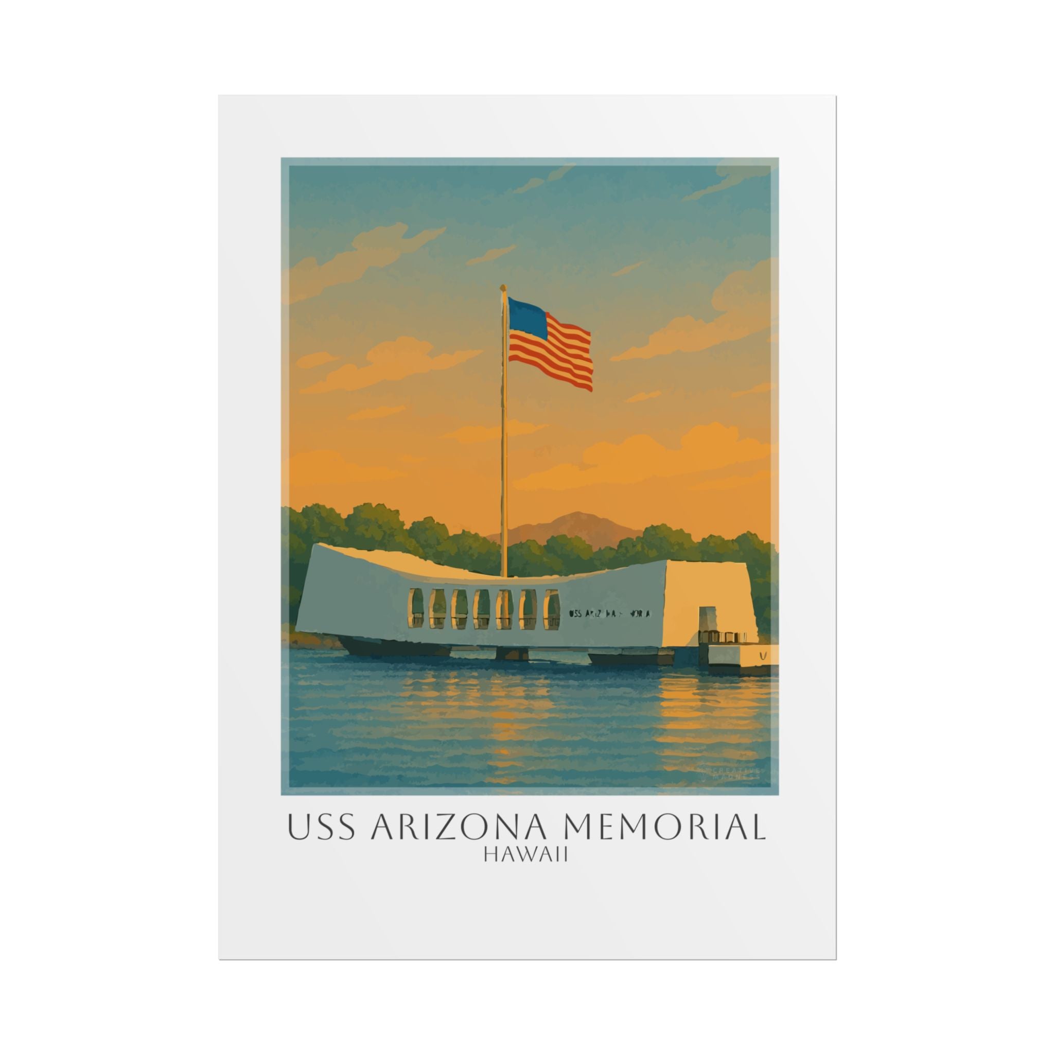 Uss Arizona Memorial Travel Poster