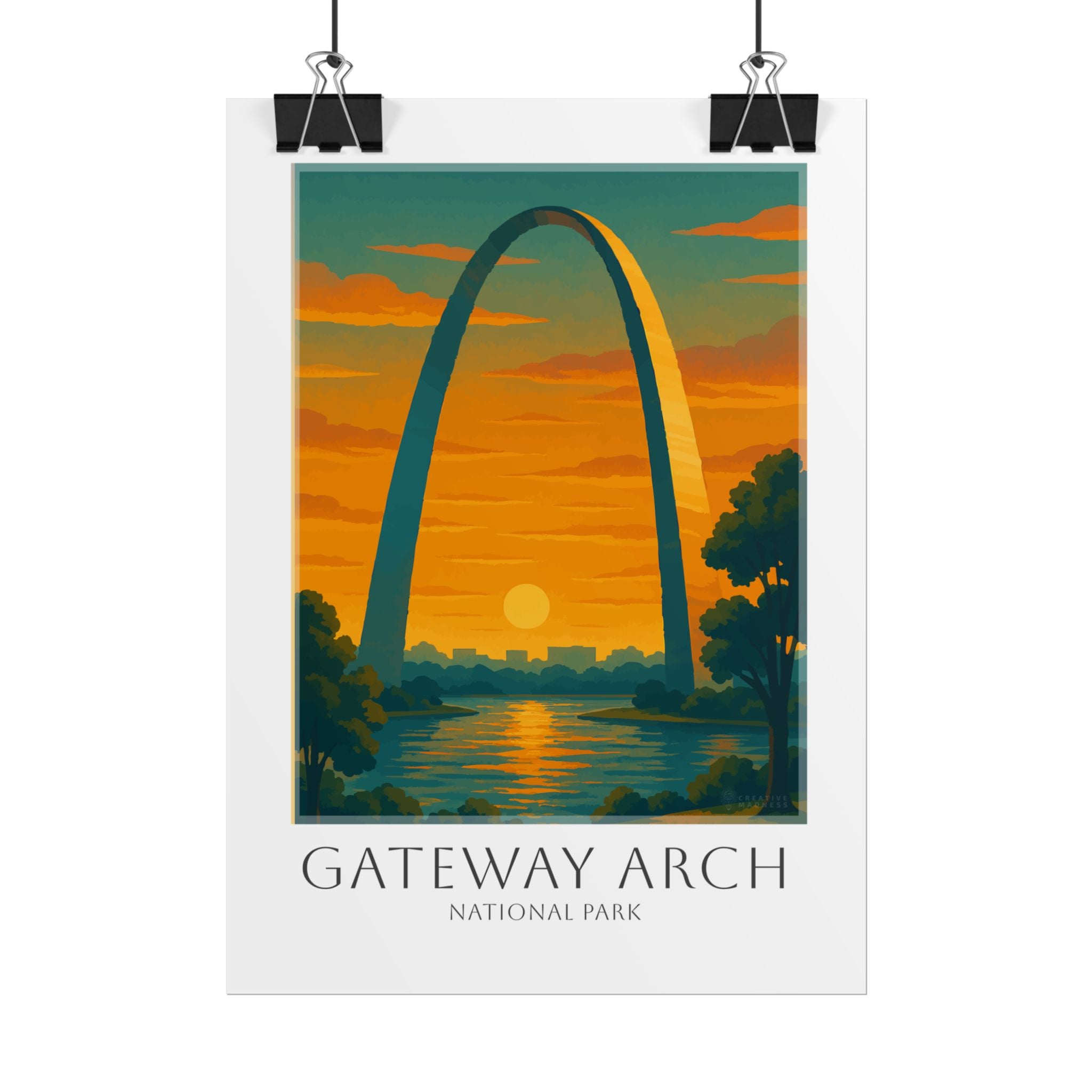 GATEWAY ARCH  * Travel Poster * National Park Wall Art