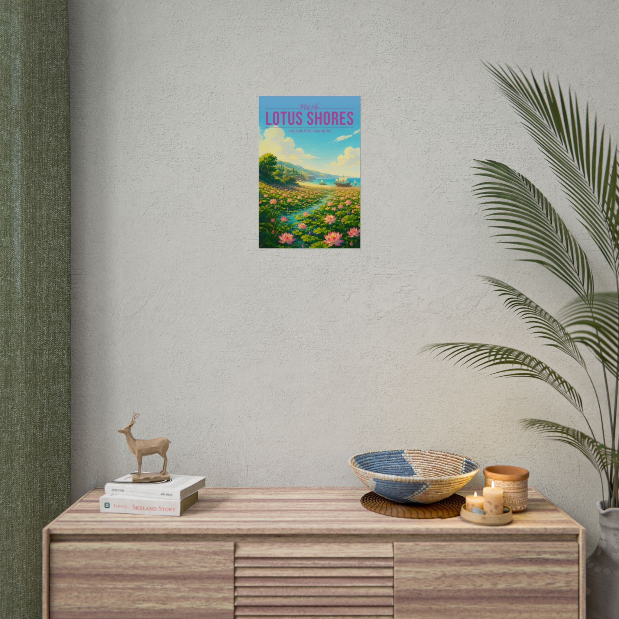 Lotus Shores Travel Poster