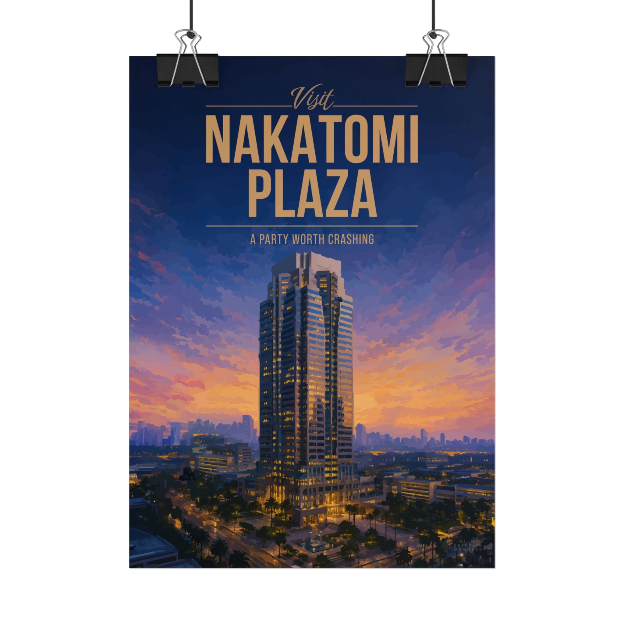 Nakatomi Plaza Travel Poster