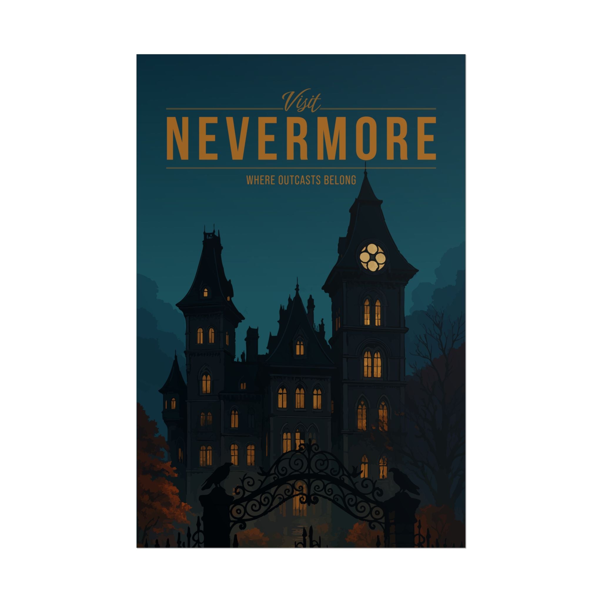Nevermore Travel Poster
