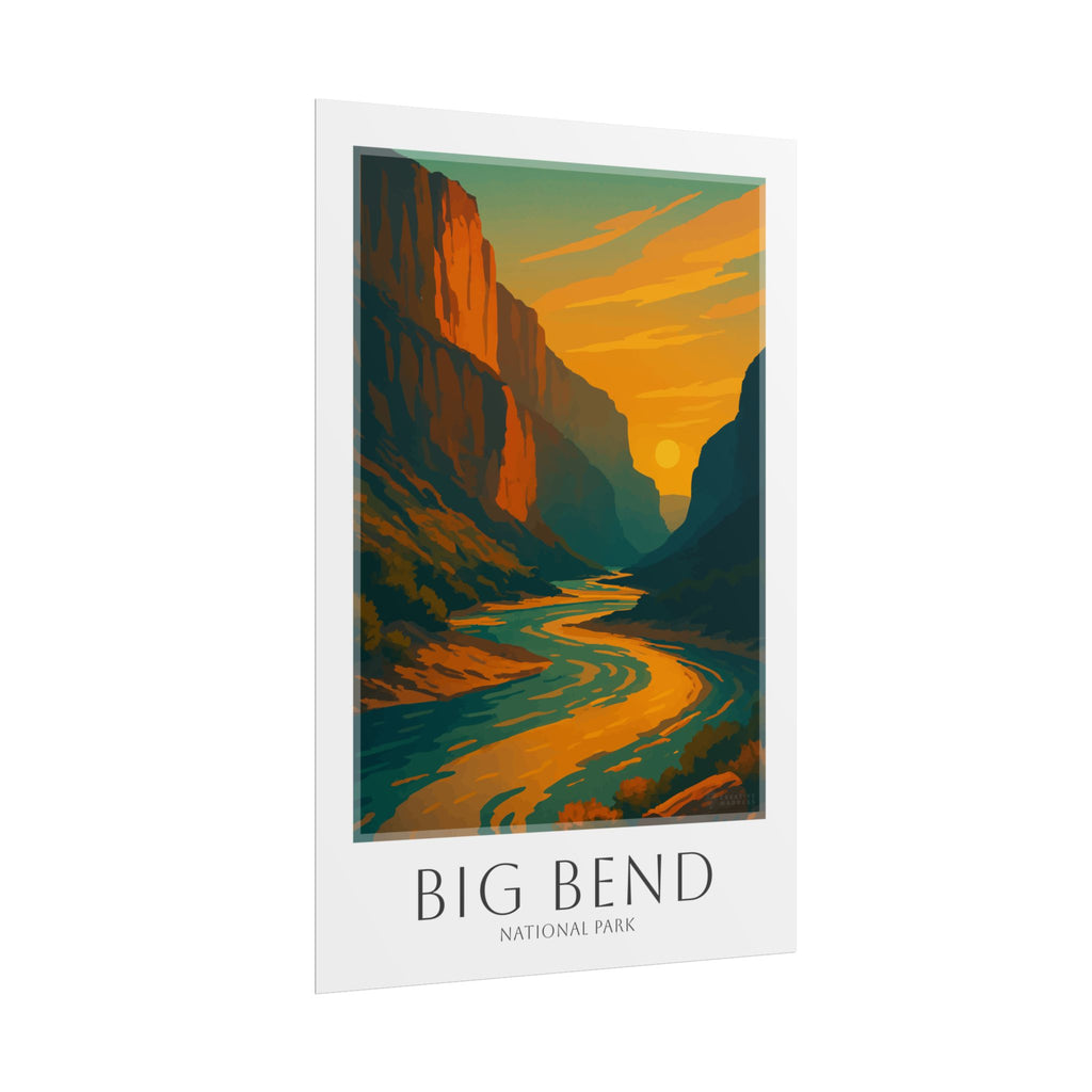 BIG BEND * Travel Poster * National Park Wall Art