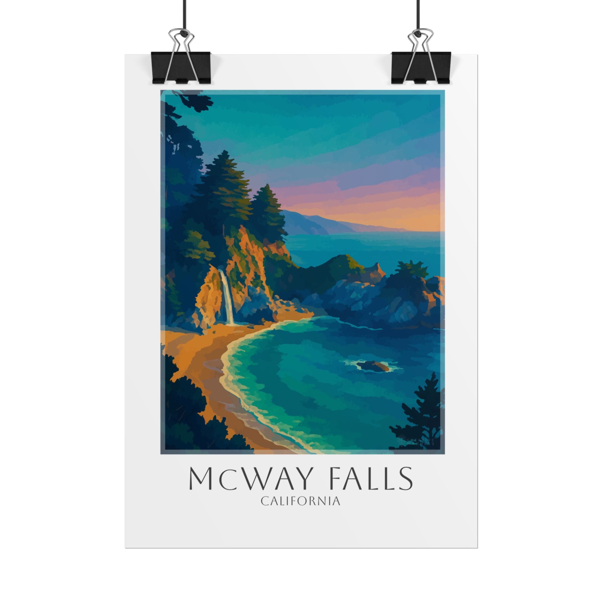 Mcway Falls Travel Poster