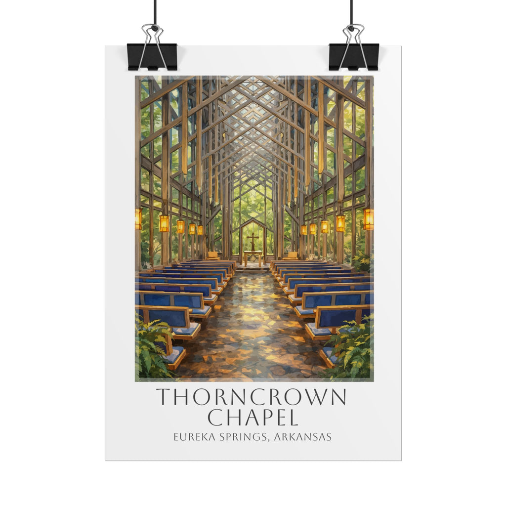 Thorncrown Chapel Travel Poster