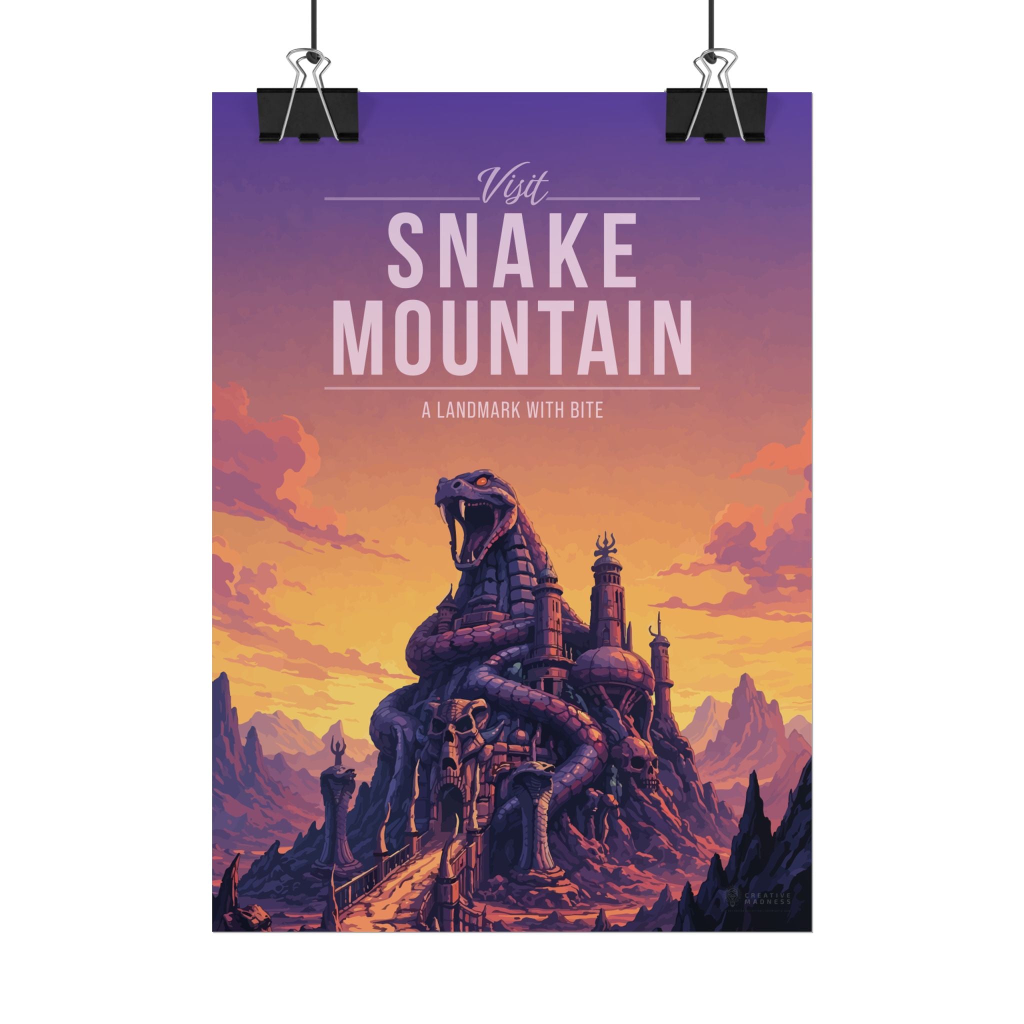 Snake Mountain Travel Poster