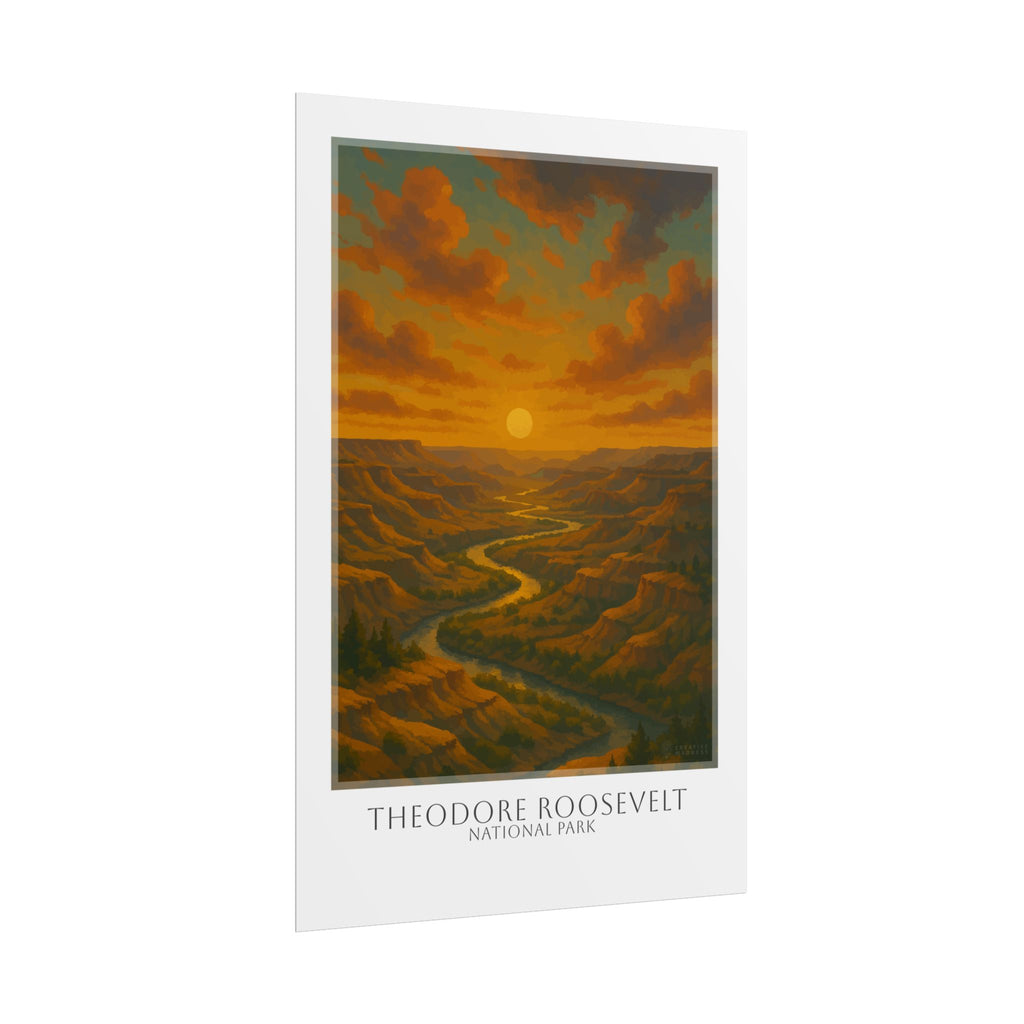 THEODORE ROOSEVELT  * Travel Poster * National Park Wall Art