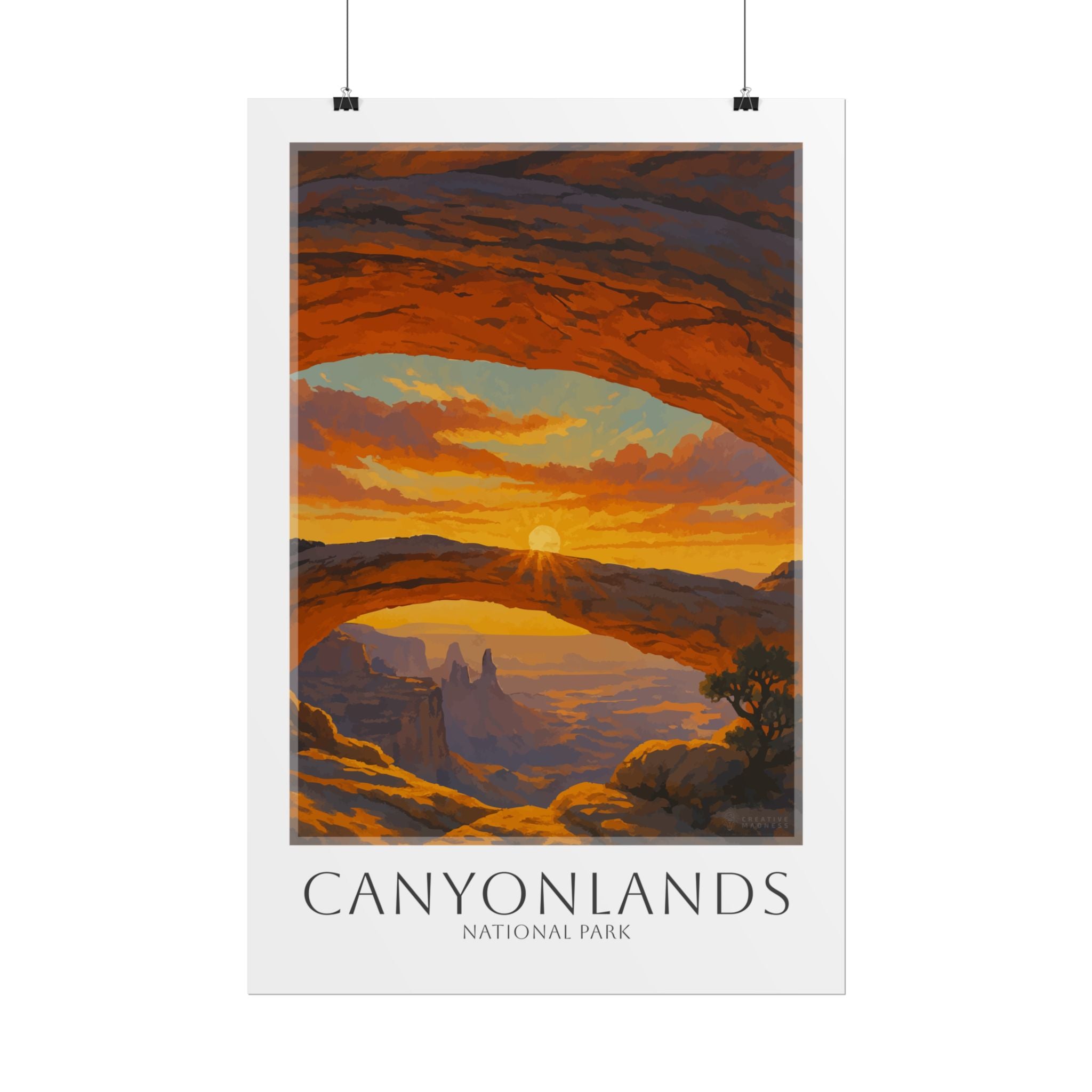 CANYONLANDS * Travel Poster * National Park Wall Art