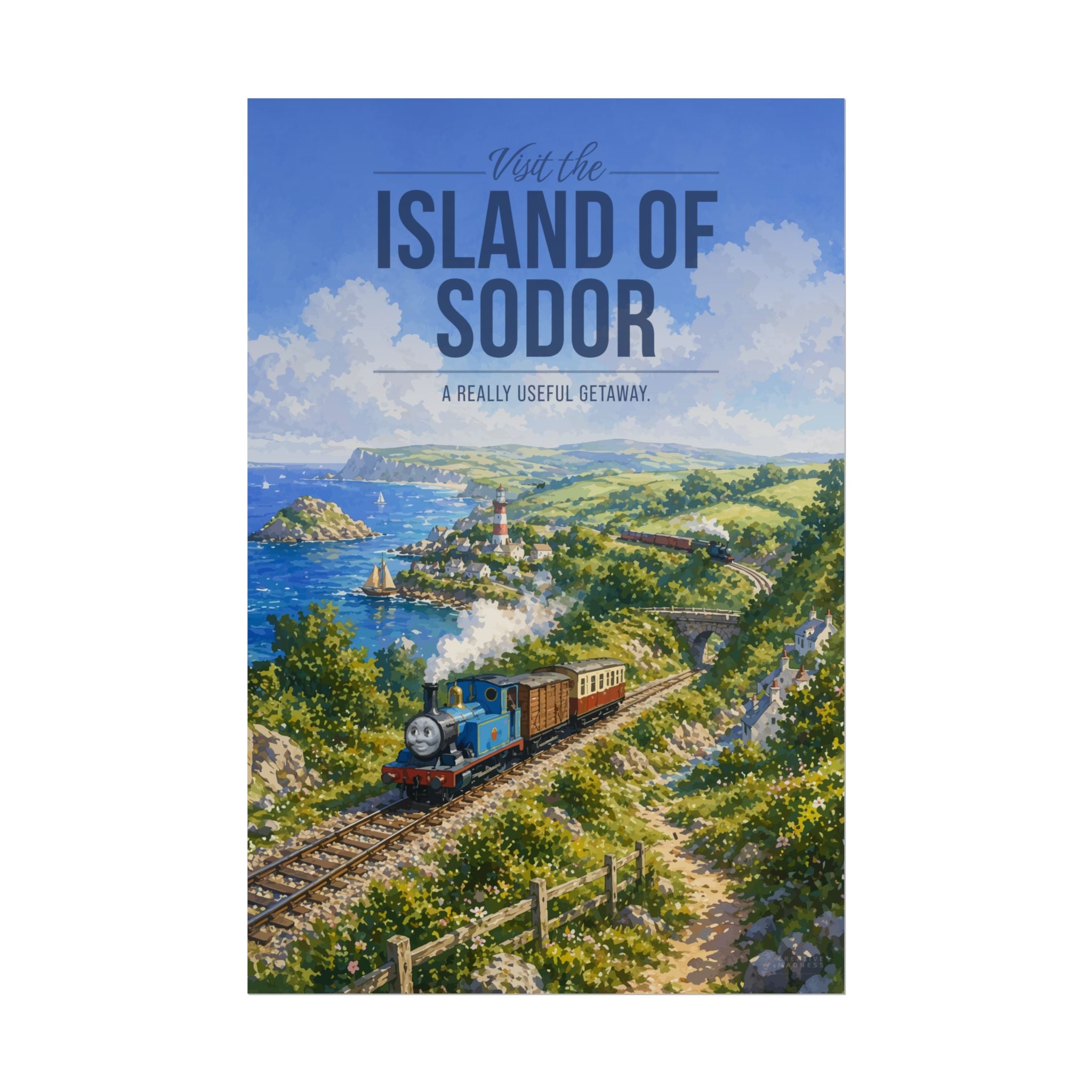 Island Of Sodor Travel Poster
