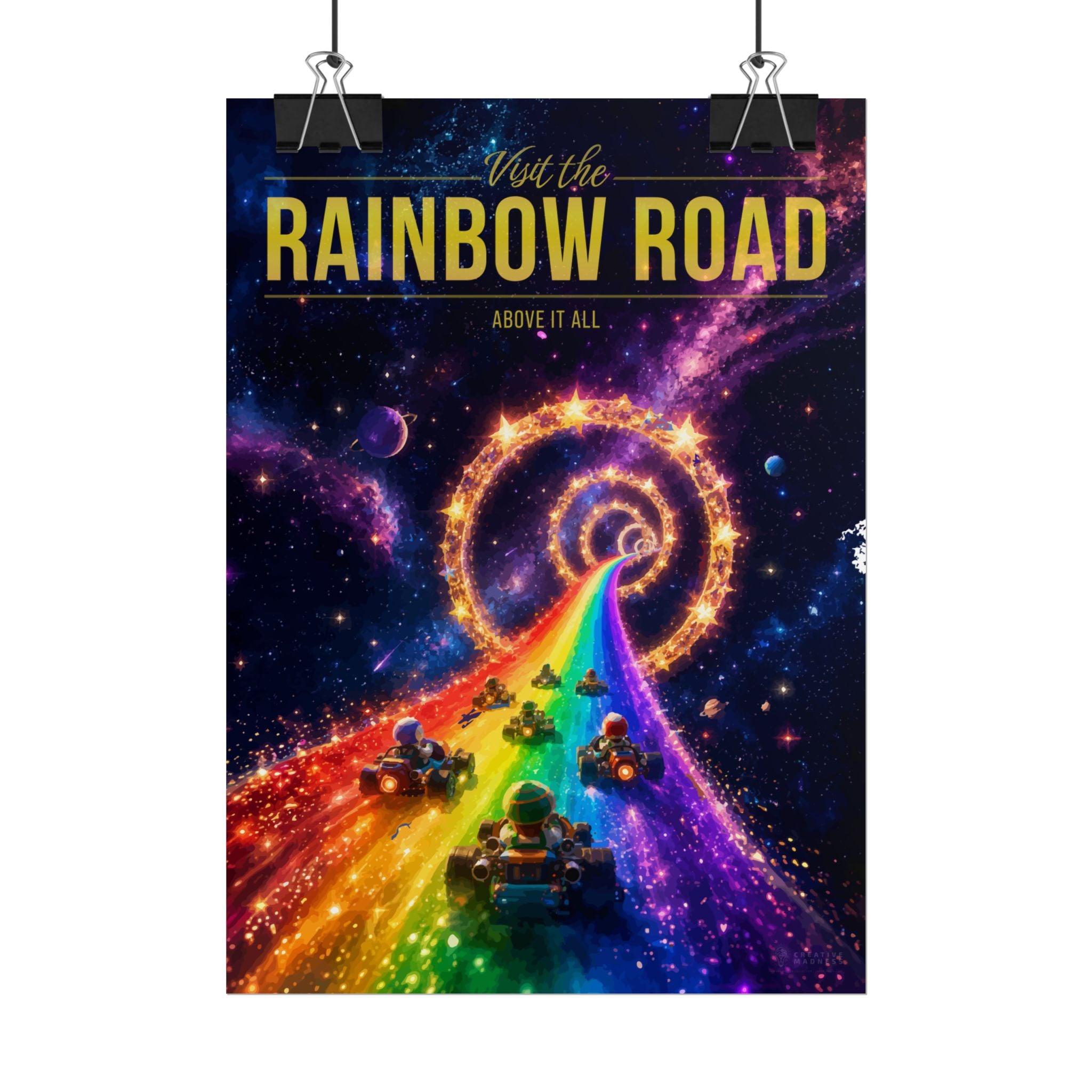 Rainbow Road Travel Poster