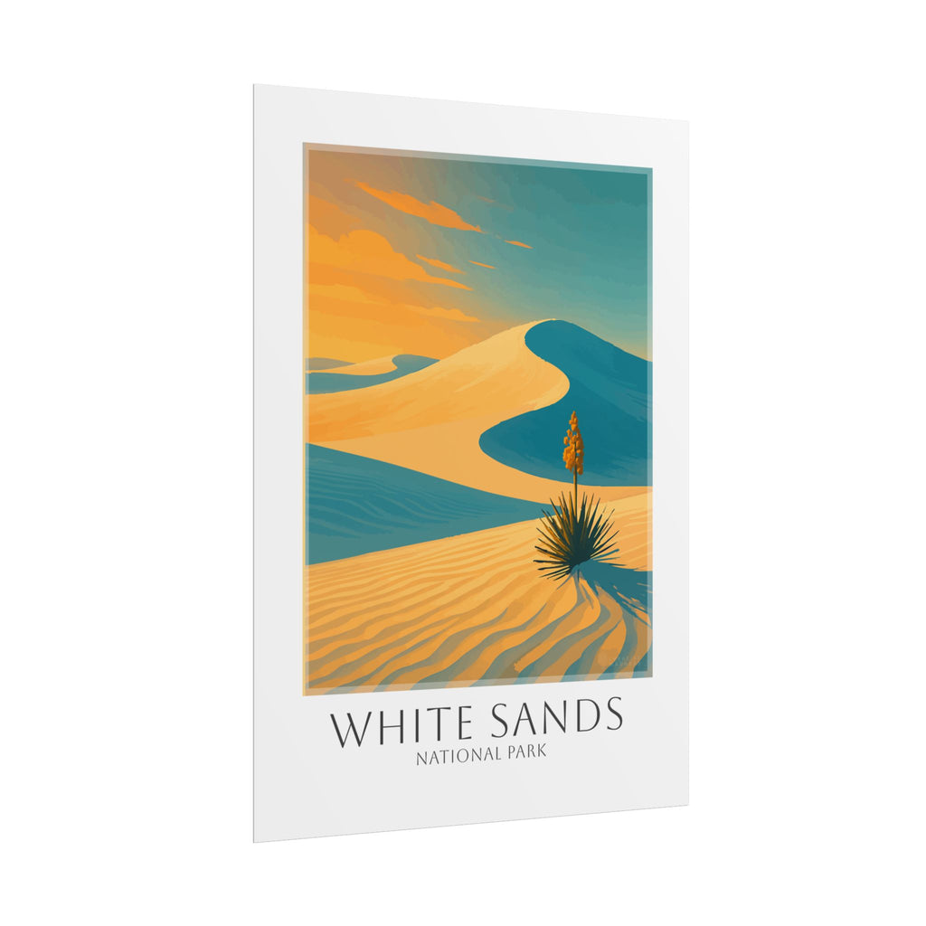 WHITE SANDS * Travel Poster * National Park Wall Art