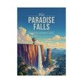 Paradise Falls Travel Poster
