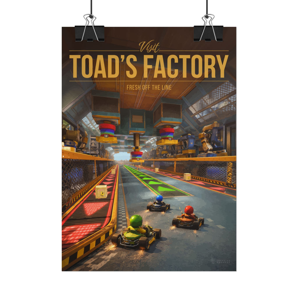 Toad Factory Travel Poster
