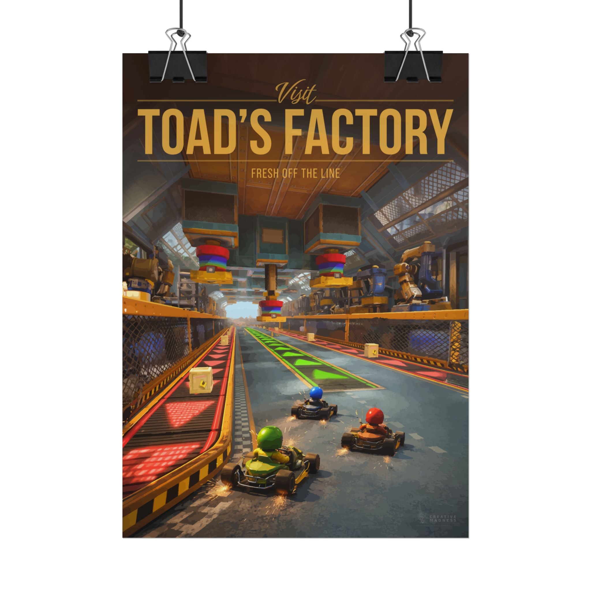 Toad Factory Travel Poster