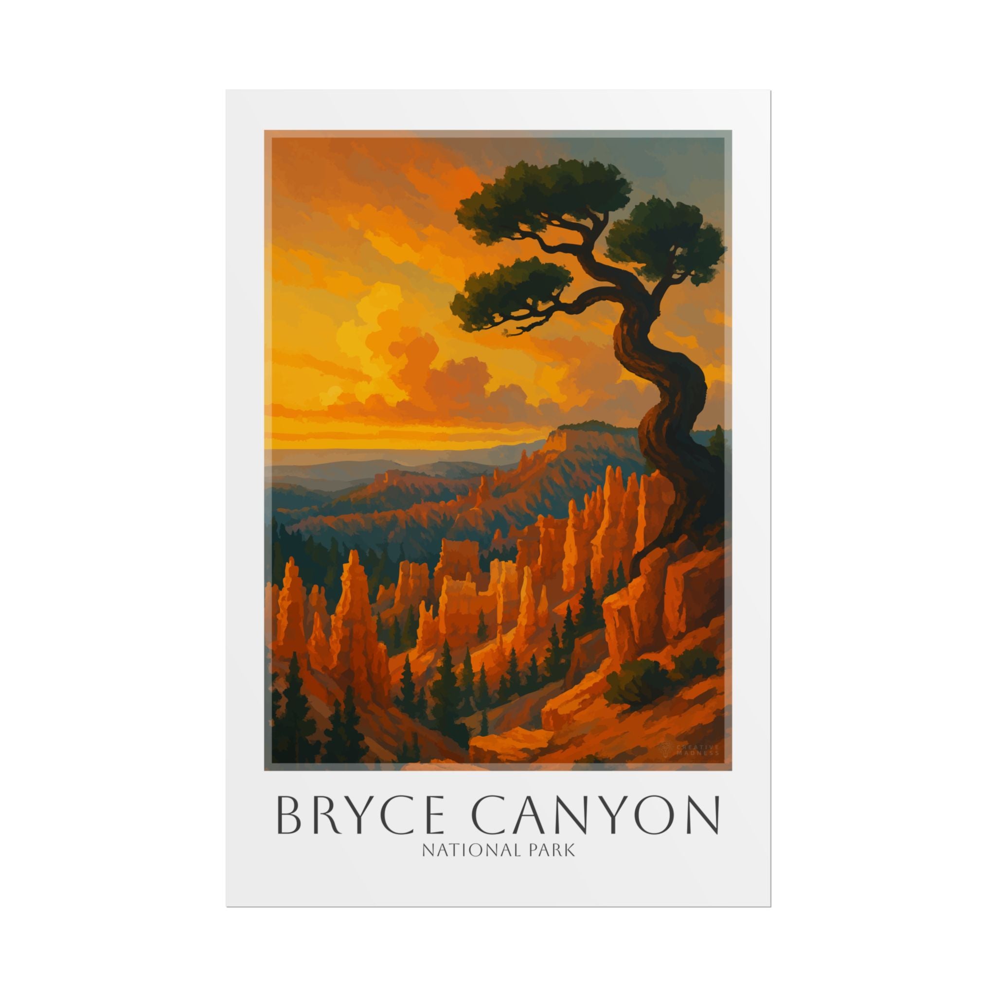 BRYCE CANYON * Travel Poster * National Park Wall Art