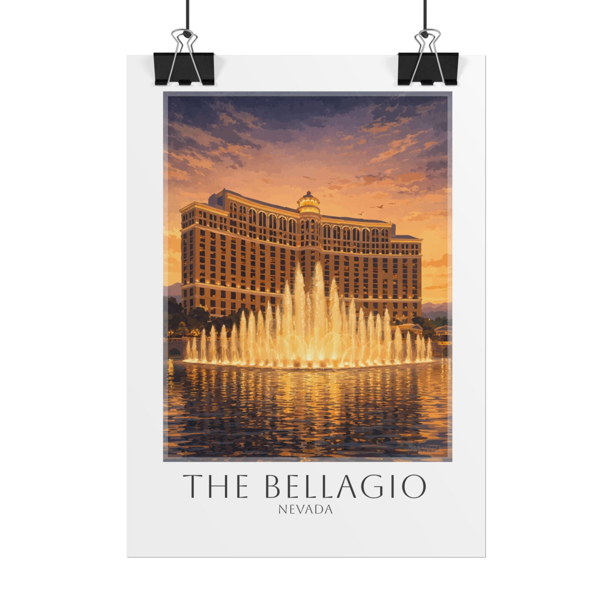 The Bellagio Travel Poster