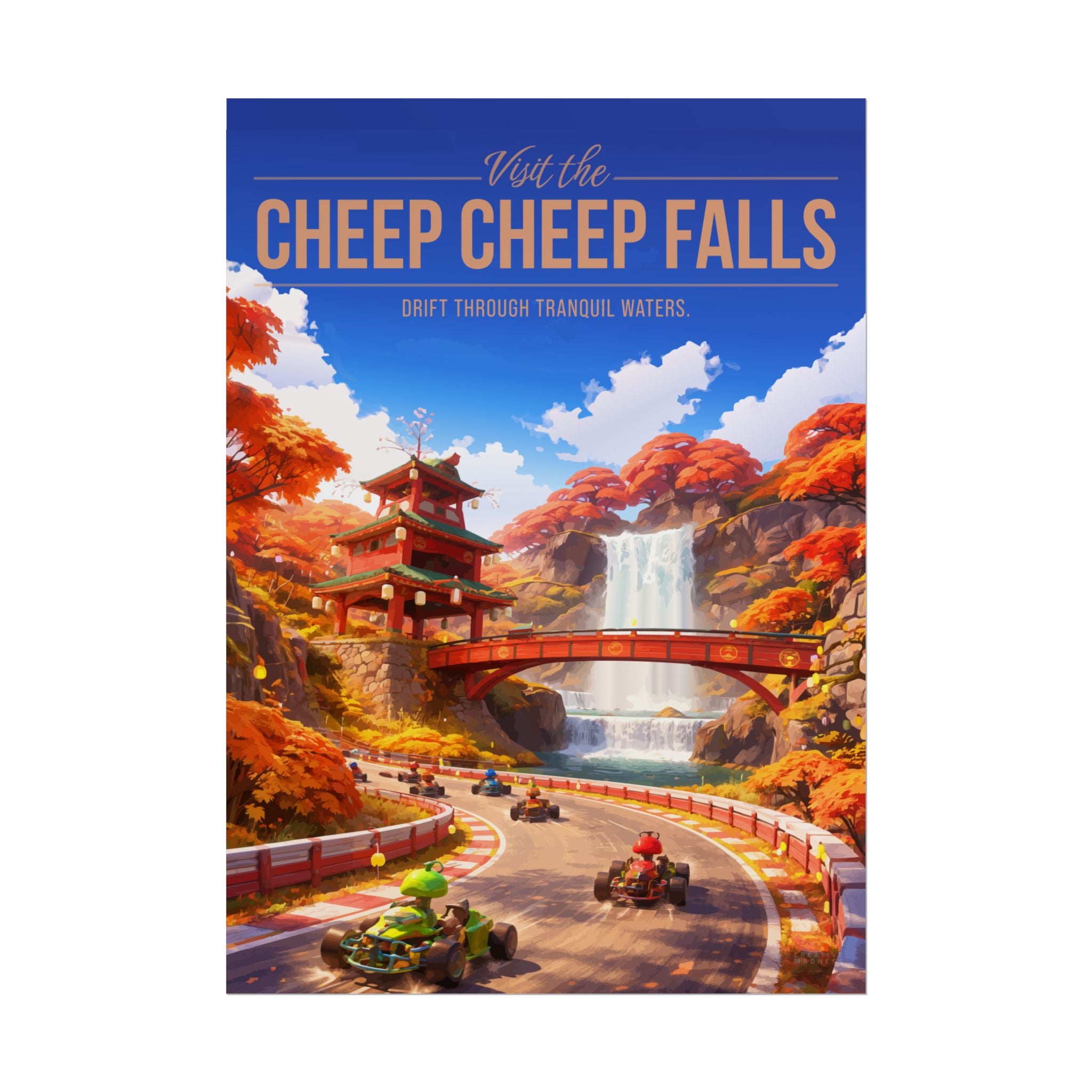 Cheep Cheep Falls Travel Poster