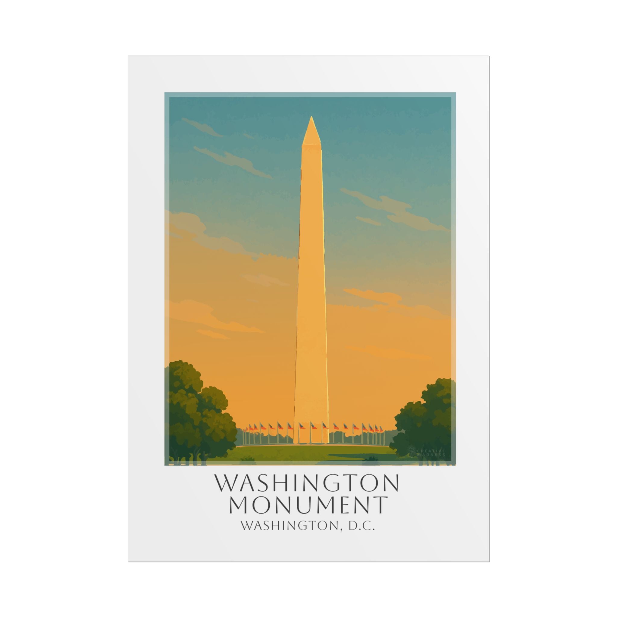 Washington Monument Travel Poster