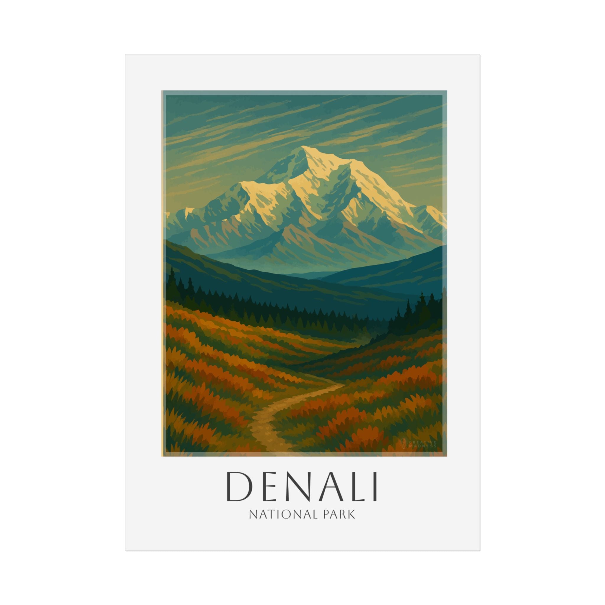DENALI * Travel Poster * National Park Wall Art