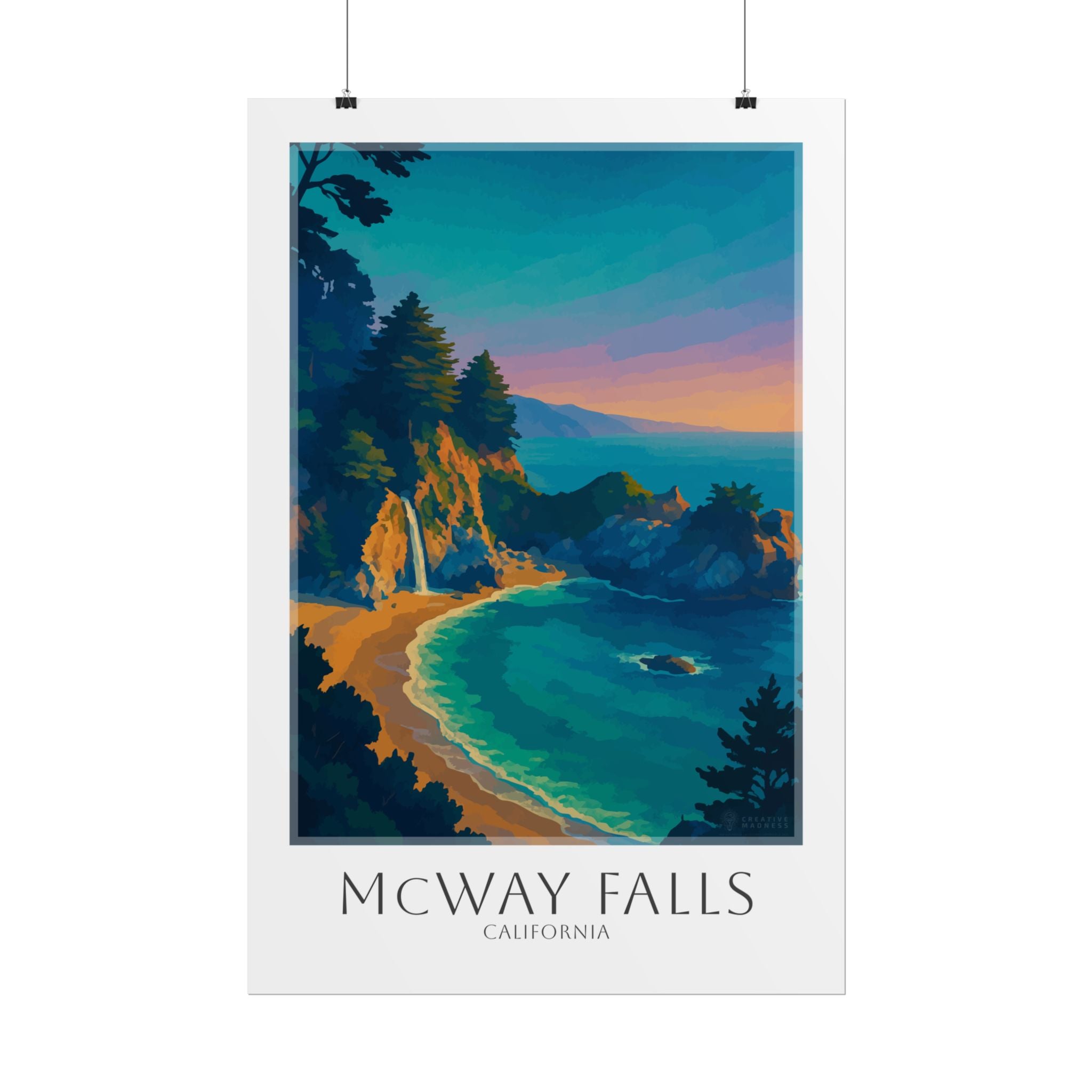 Mcway Falls Travel Poster