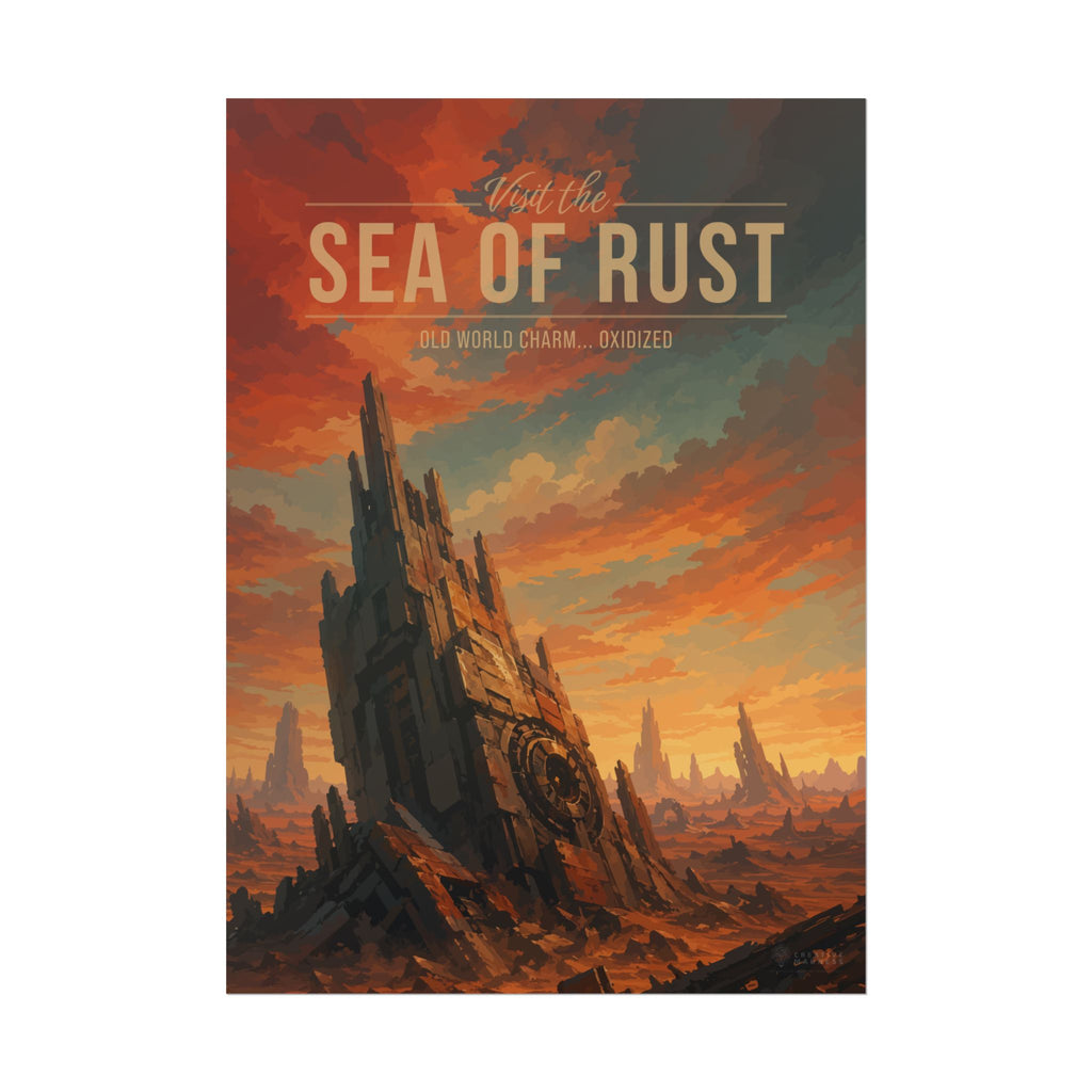 Sea Of Rust Travel Poster