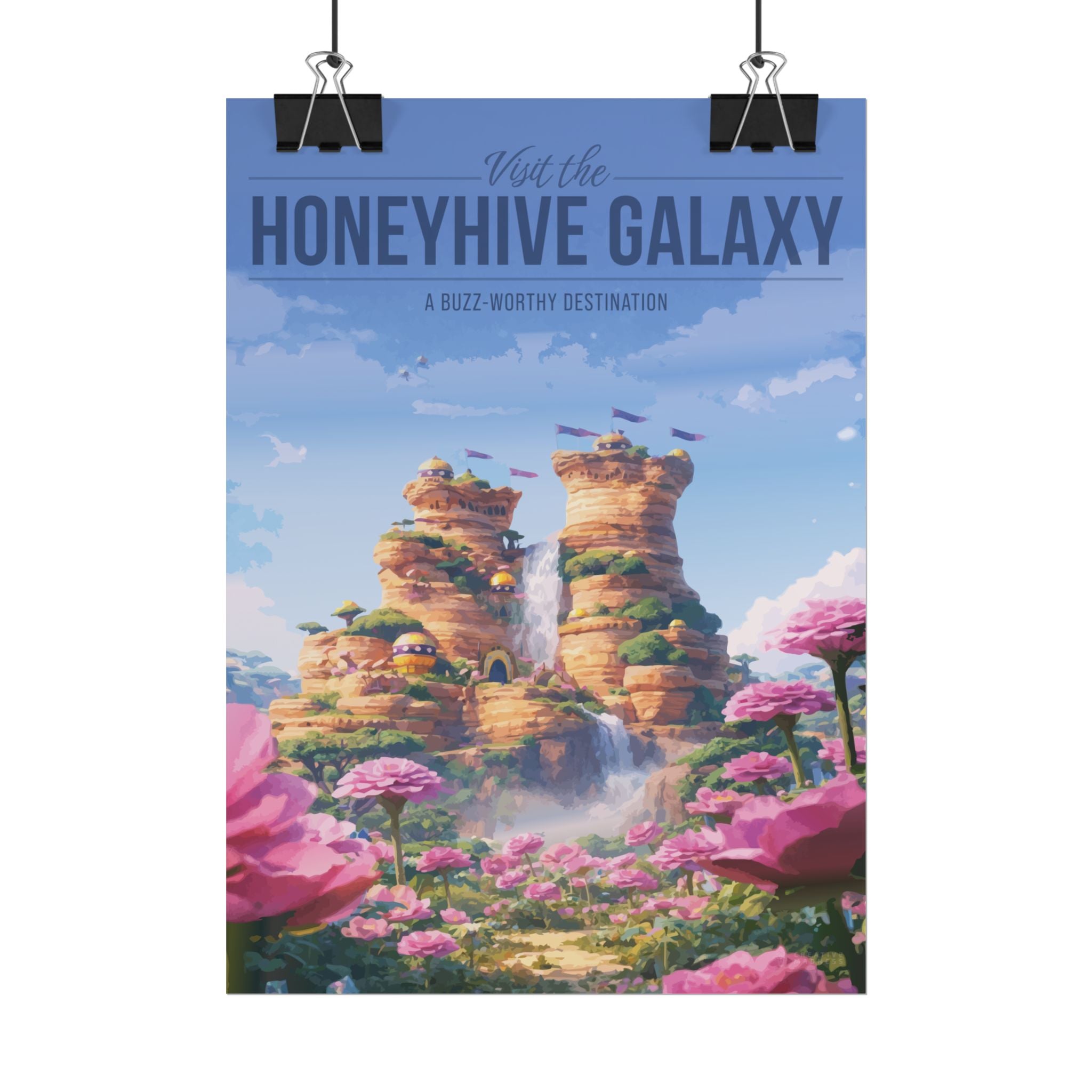 Honeyhive Galaxy Travel Poster