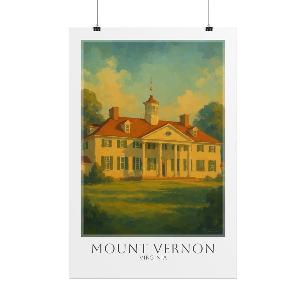 Mount Vernon Travel Poster