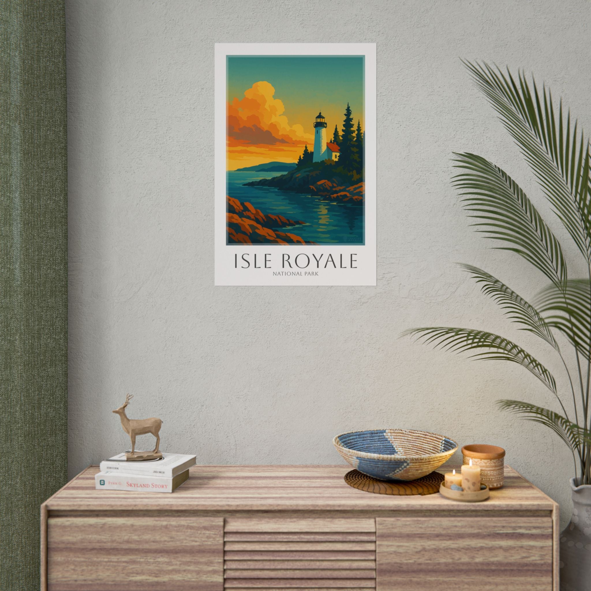 ISLE ROYALE * Travel Poster * National Park Wall Art