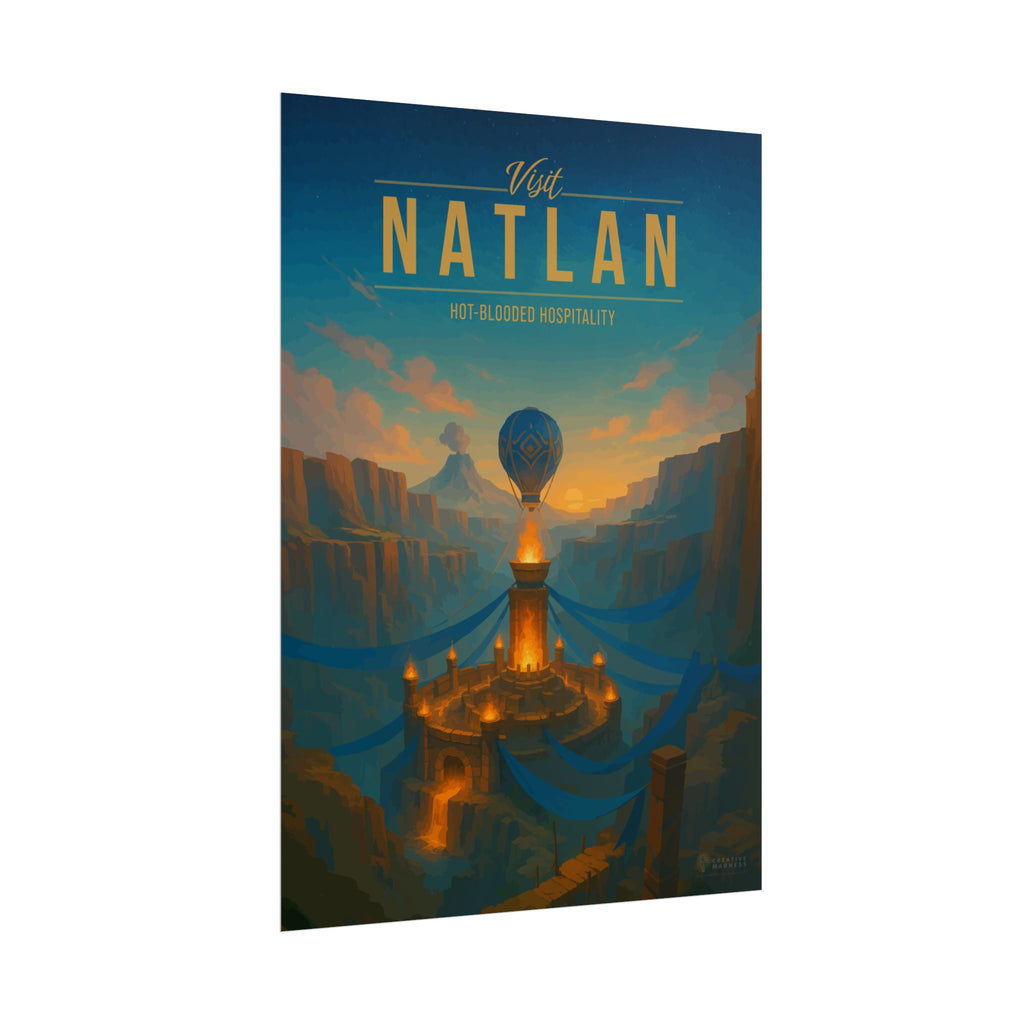 NATLAN * Travel Poster * Impactful Fantasy Wall Art