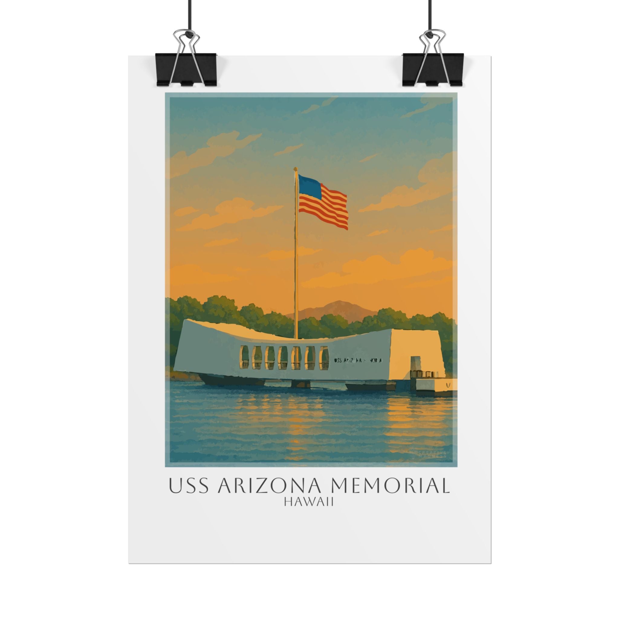 Uss Arizona Memorial Travel Poster