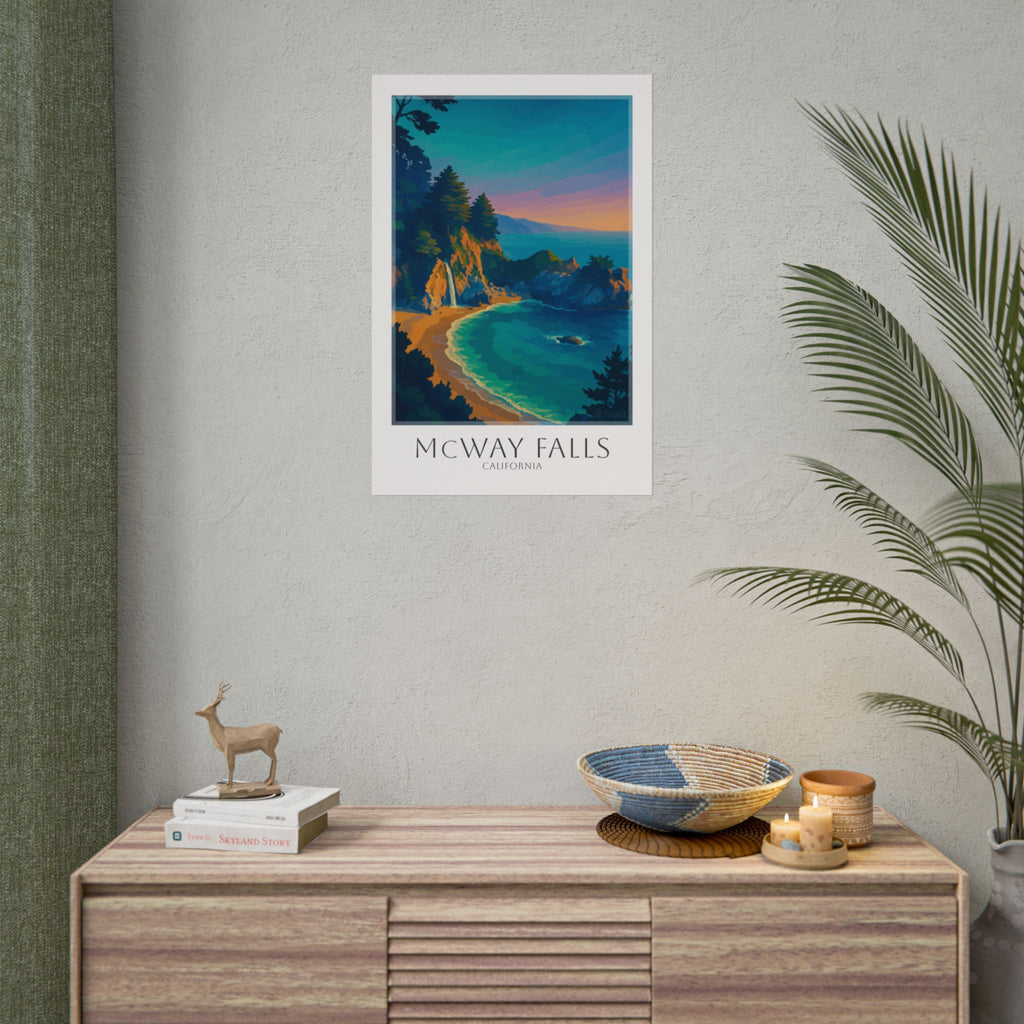 Mcway Falls Travel Poster
