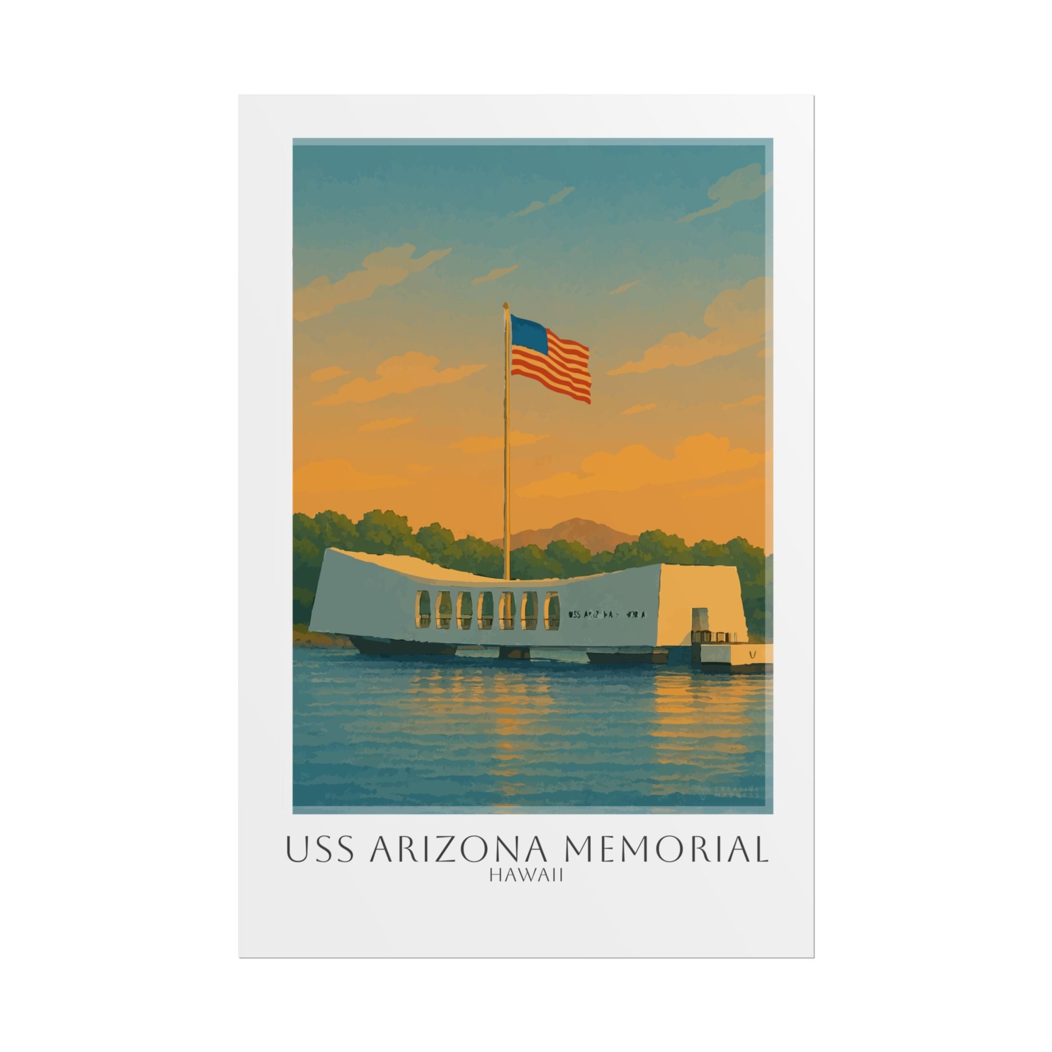 Uss Arizona Memorial Travel Poster