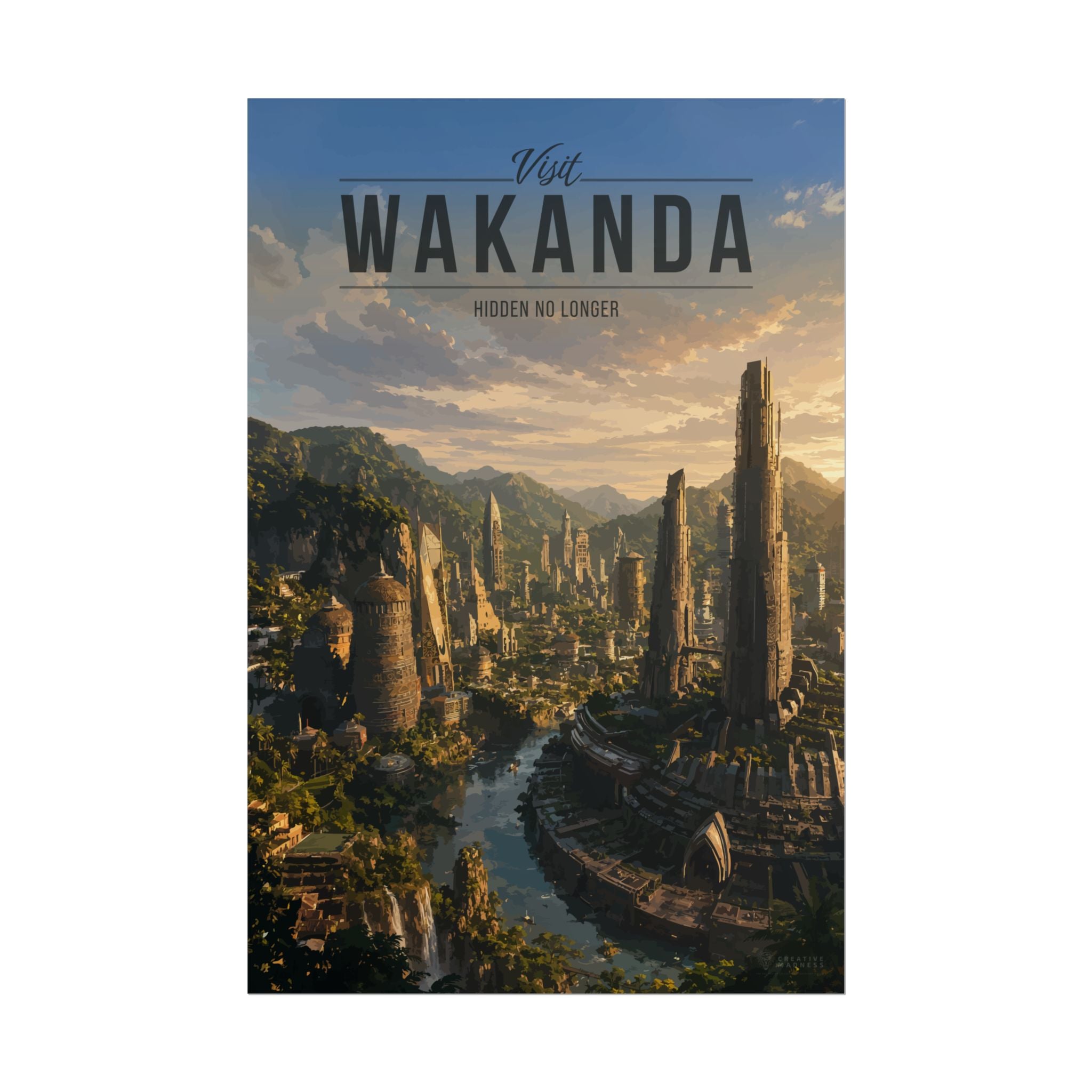 Wakanda Travel Poster