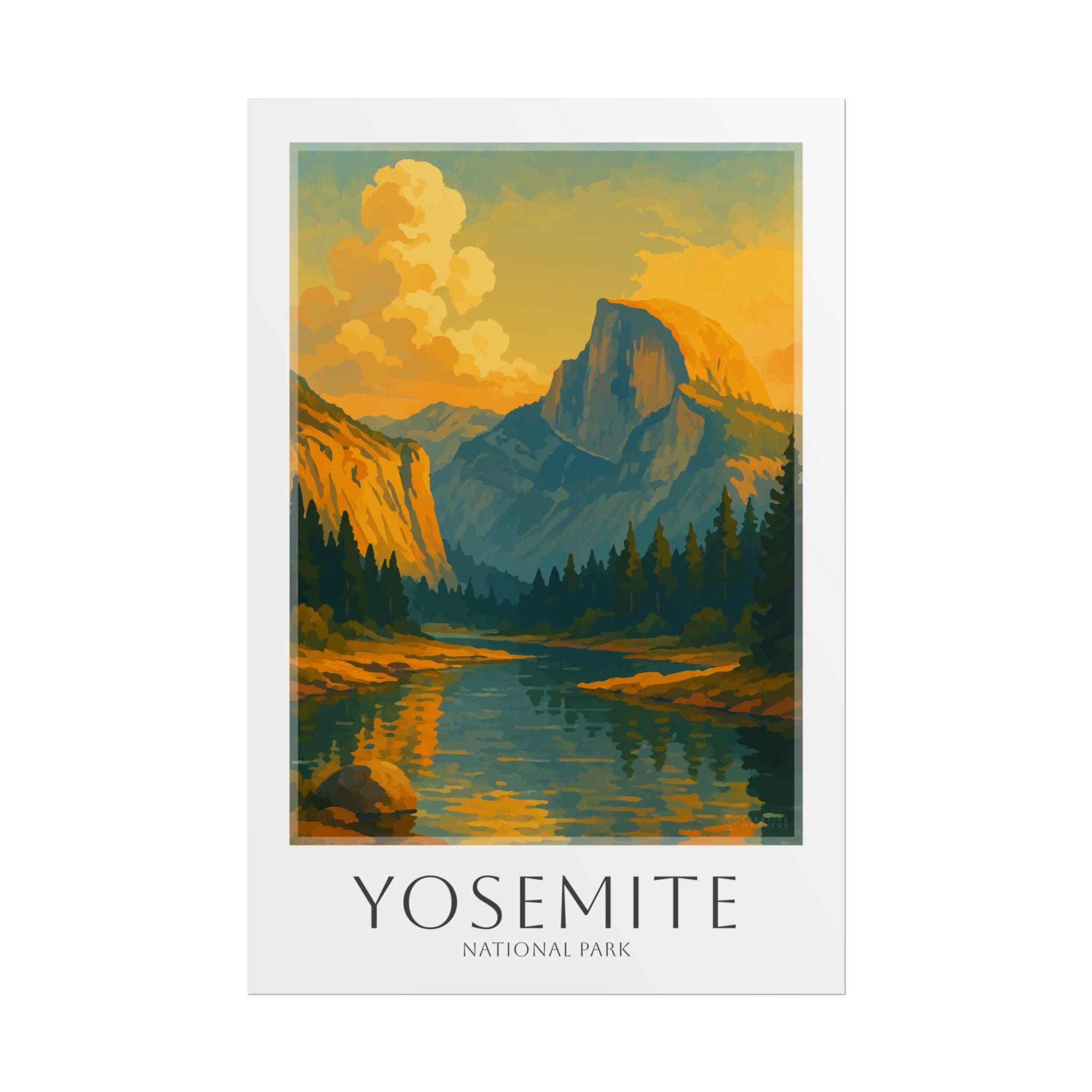 YOSEMITE * Travel Poster * National Park Wall Art