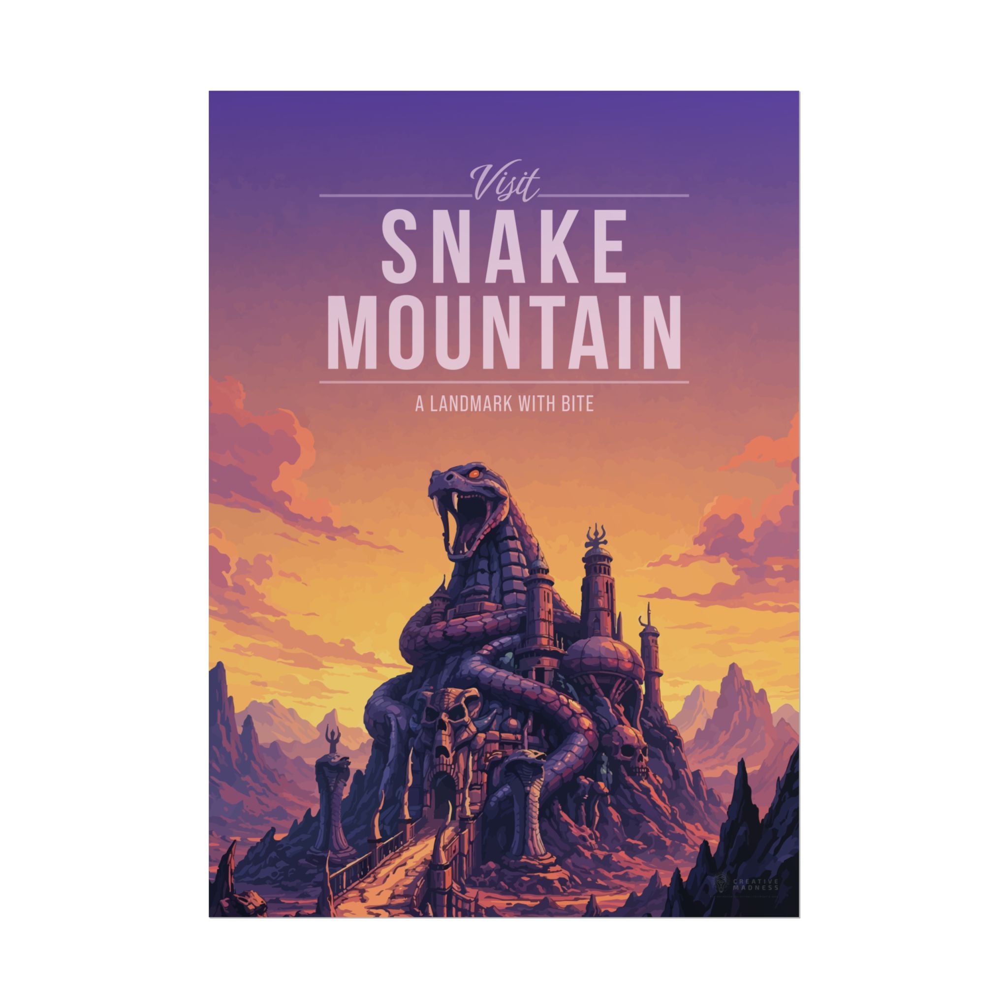 Snake Mountain Travel Poster