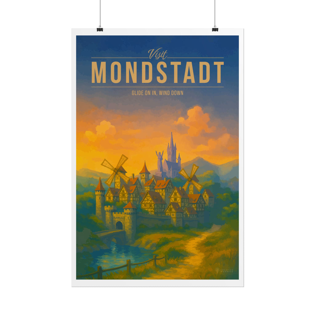 MONDSTADT * Travel Poster * Impactful Fantasy Wall Art