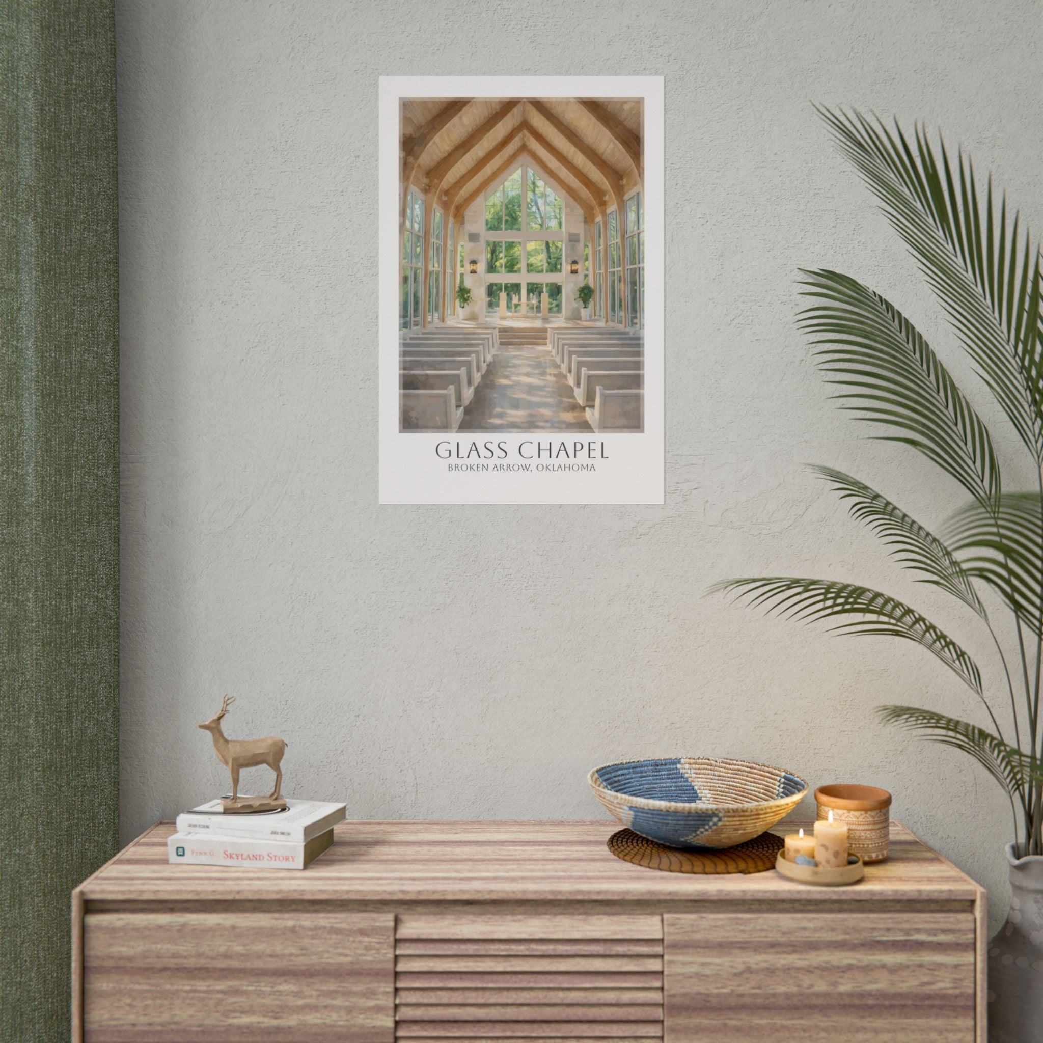 Glass Chapel Travel Poster