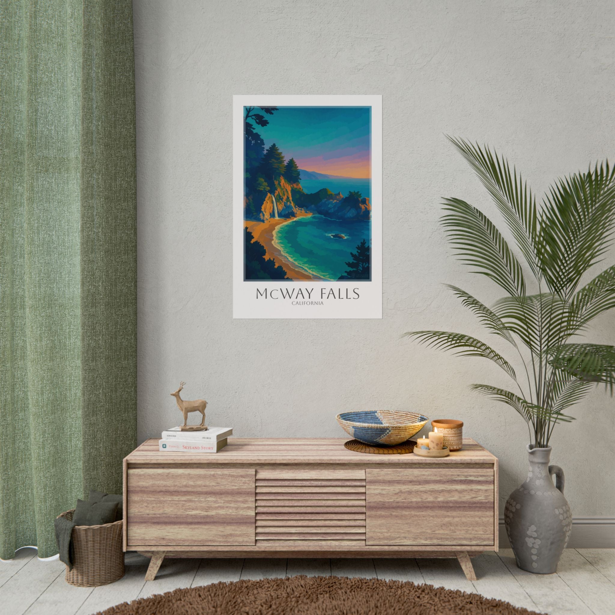 Mcway Falls Travel Poster