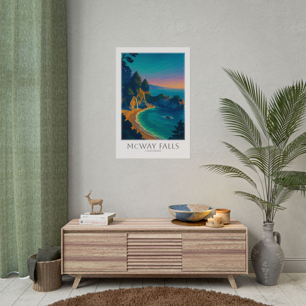 Mcway Falls Travel Poster