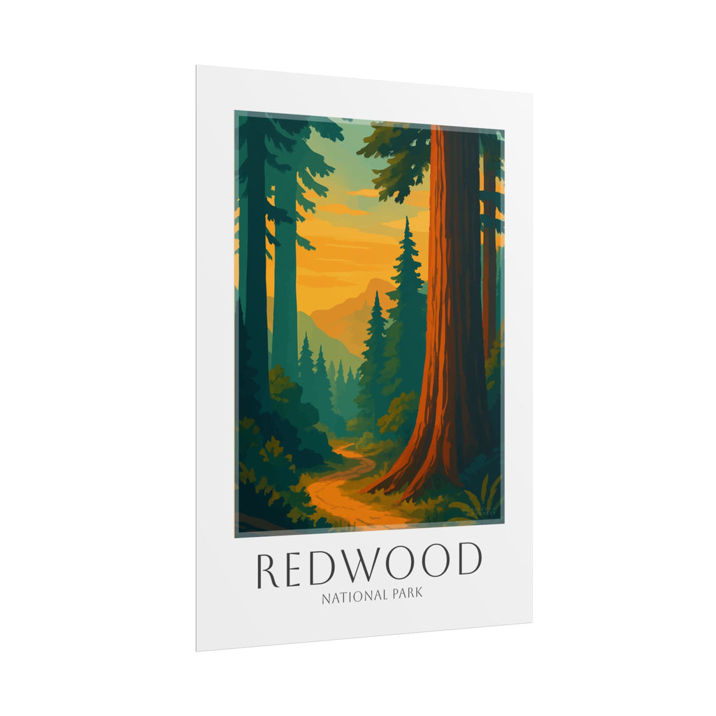 REDWOOD * Travel Poster * National Park Wall Art