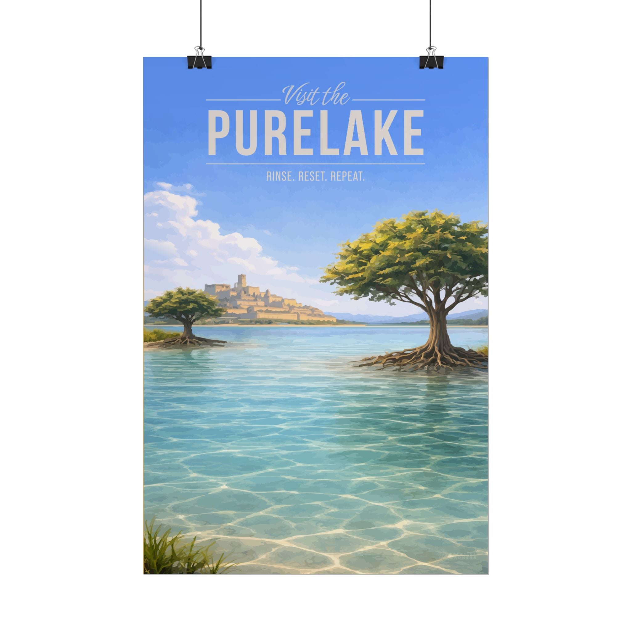 Purelake Travel Poster